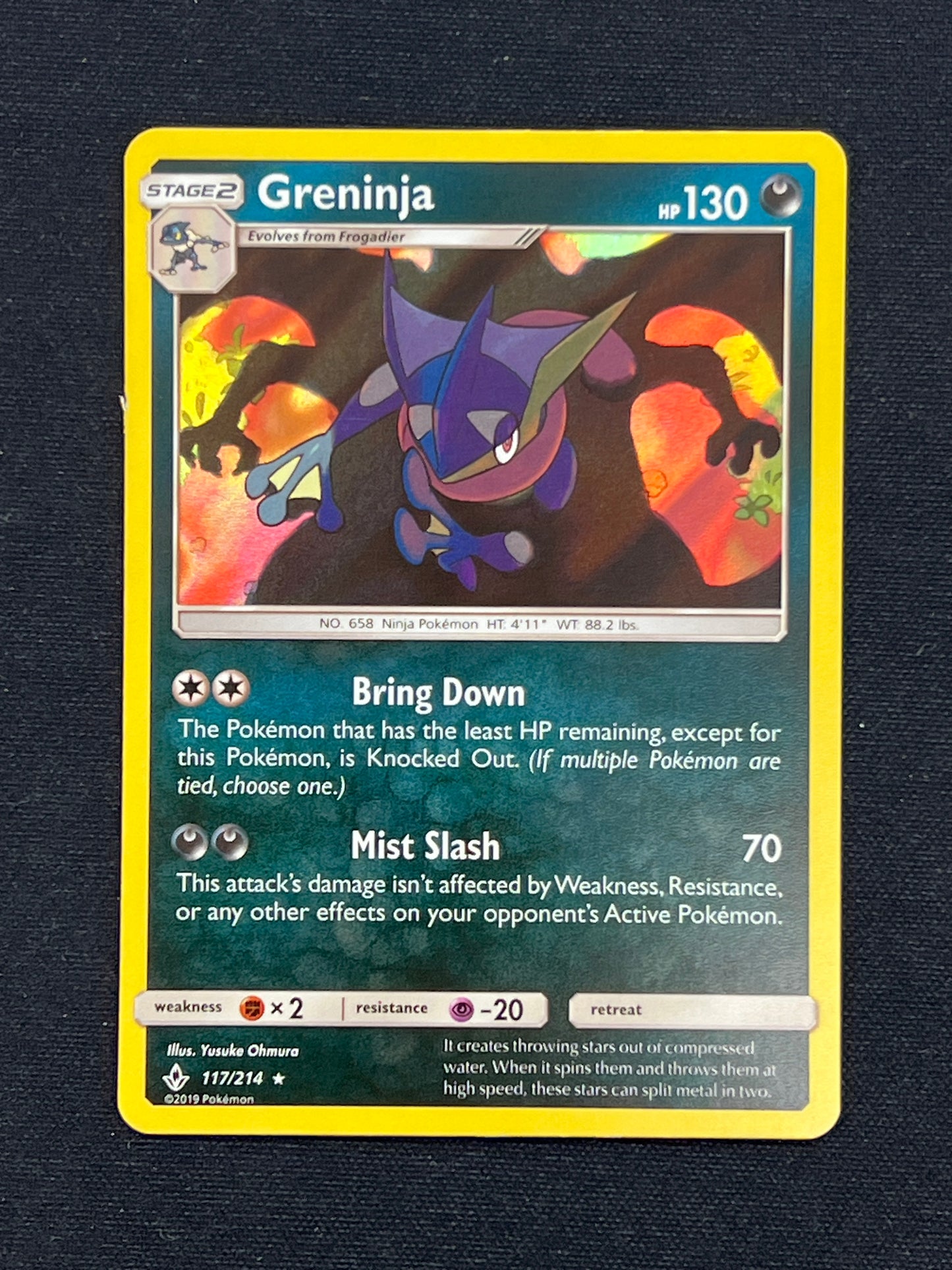 Auction Lot 459: Pokemon Cards Greninja Holo Rare SM Unbroken Bonds Conditions Vary