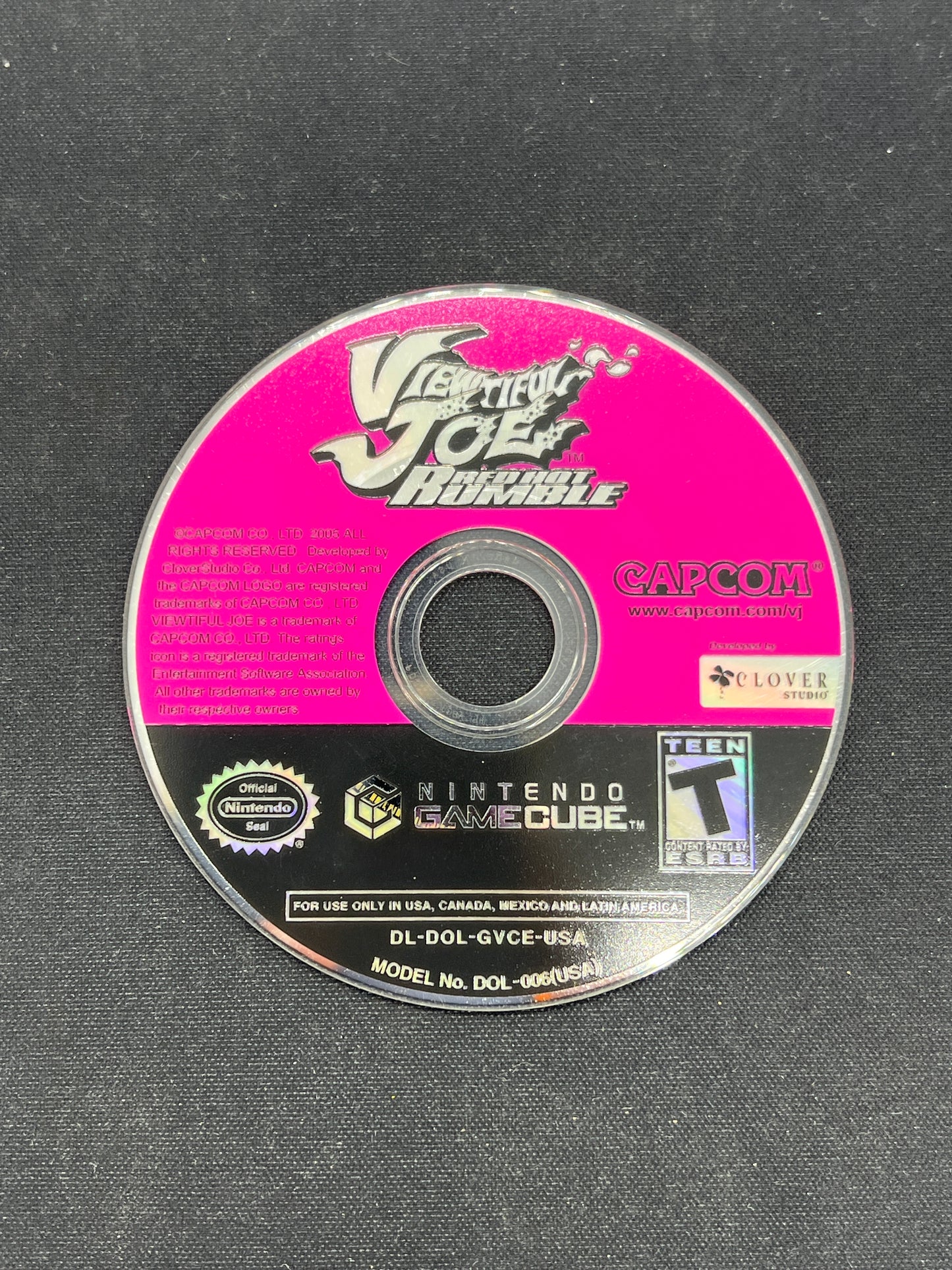 Auction Lot 166: Nintendo GameCube Viewtiful Joe Red Hot Rumble LOOSE