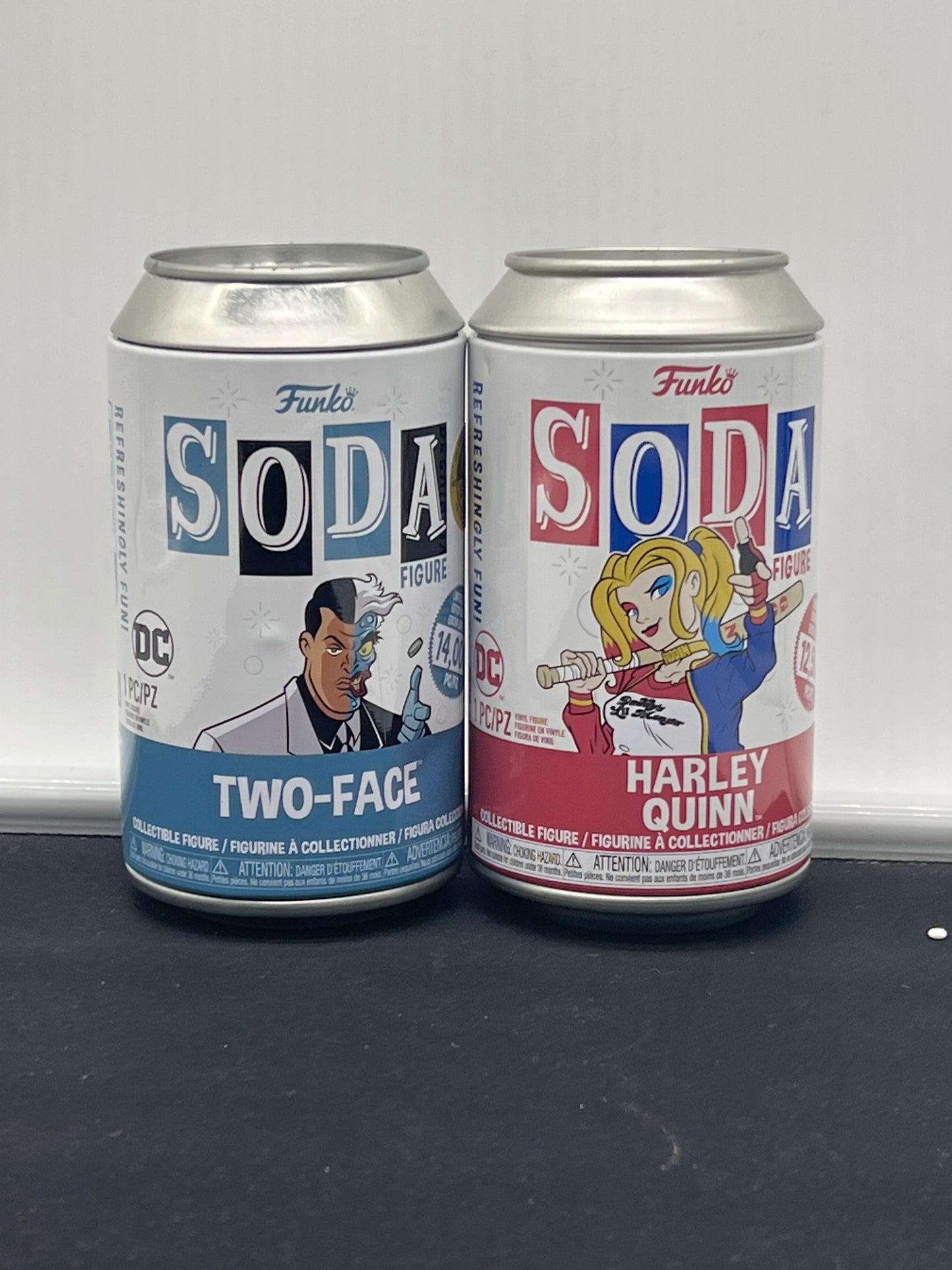 Auction Lot 131: Funko Soda Lot of 2 Two-Face & Harley Quinn