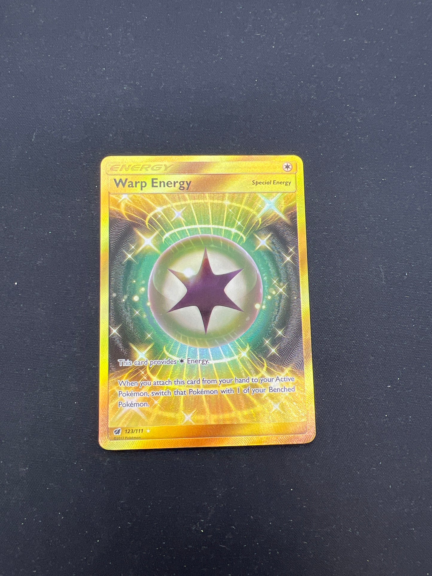 Auction Lot 205: Pokemon Cards Warp Energy Full Art Secret Rare Condition Vary