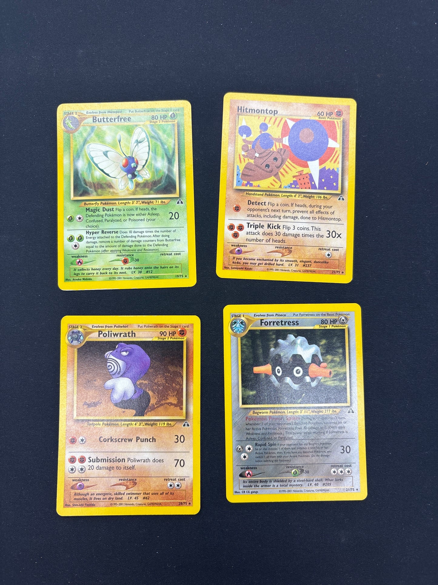 Auction Lot 49: Pokemon Neo Discovery Card Lot 1 Conditions Vary