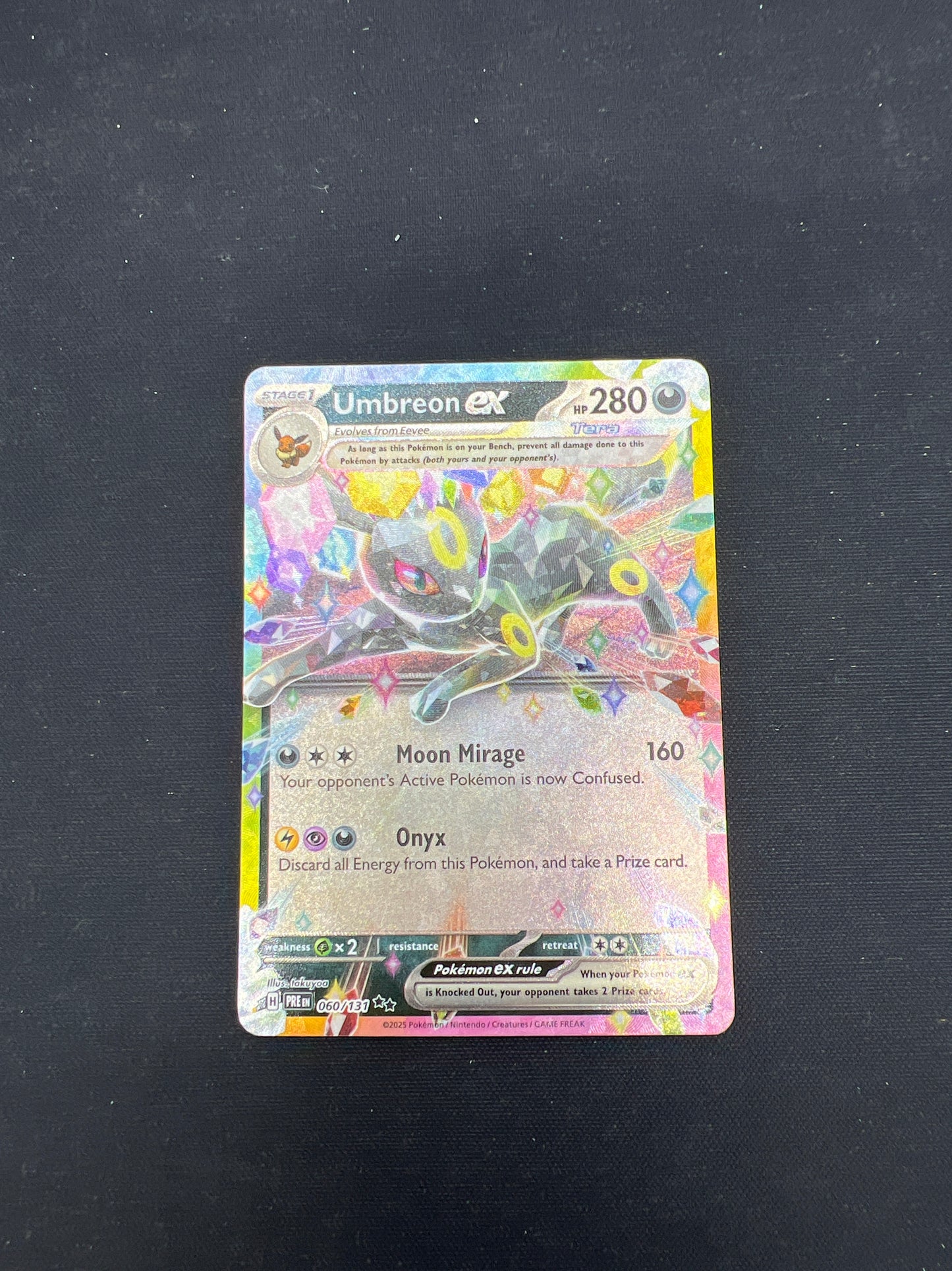 Auction Lot 278: Pokemon Cards Prismatic Evolutions Umbreon EX Conditions Vary