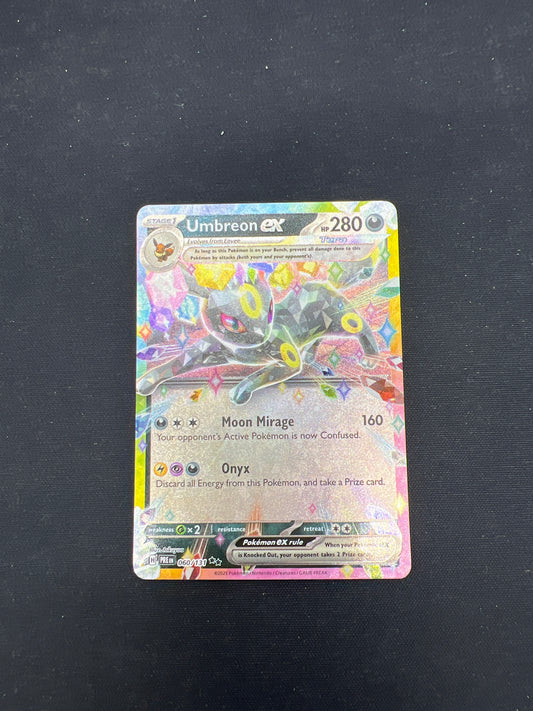 Auction Lot 278: Pokemon Cards Prismatic Evolutions Umbreon EX Conditions Vary