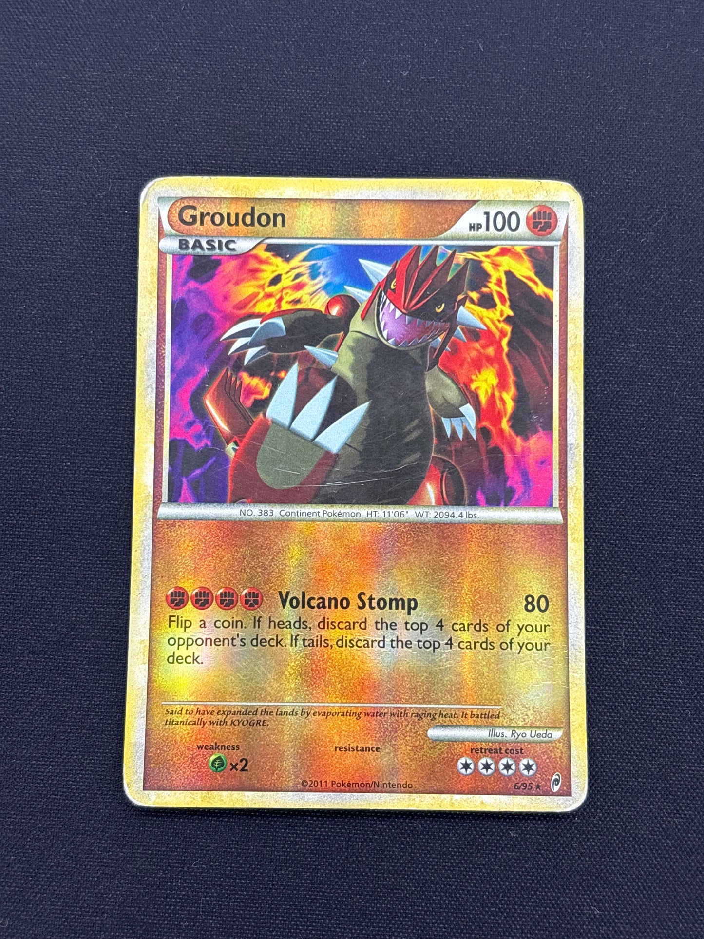 Auction Lot 52: Groudon Reverse Holo Call of Legends Card Conditions Vary