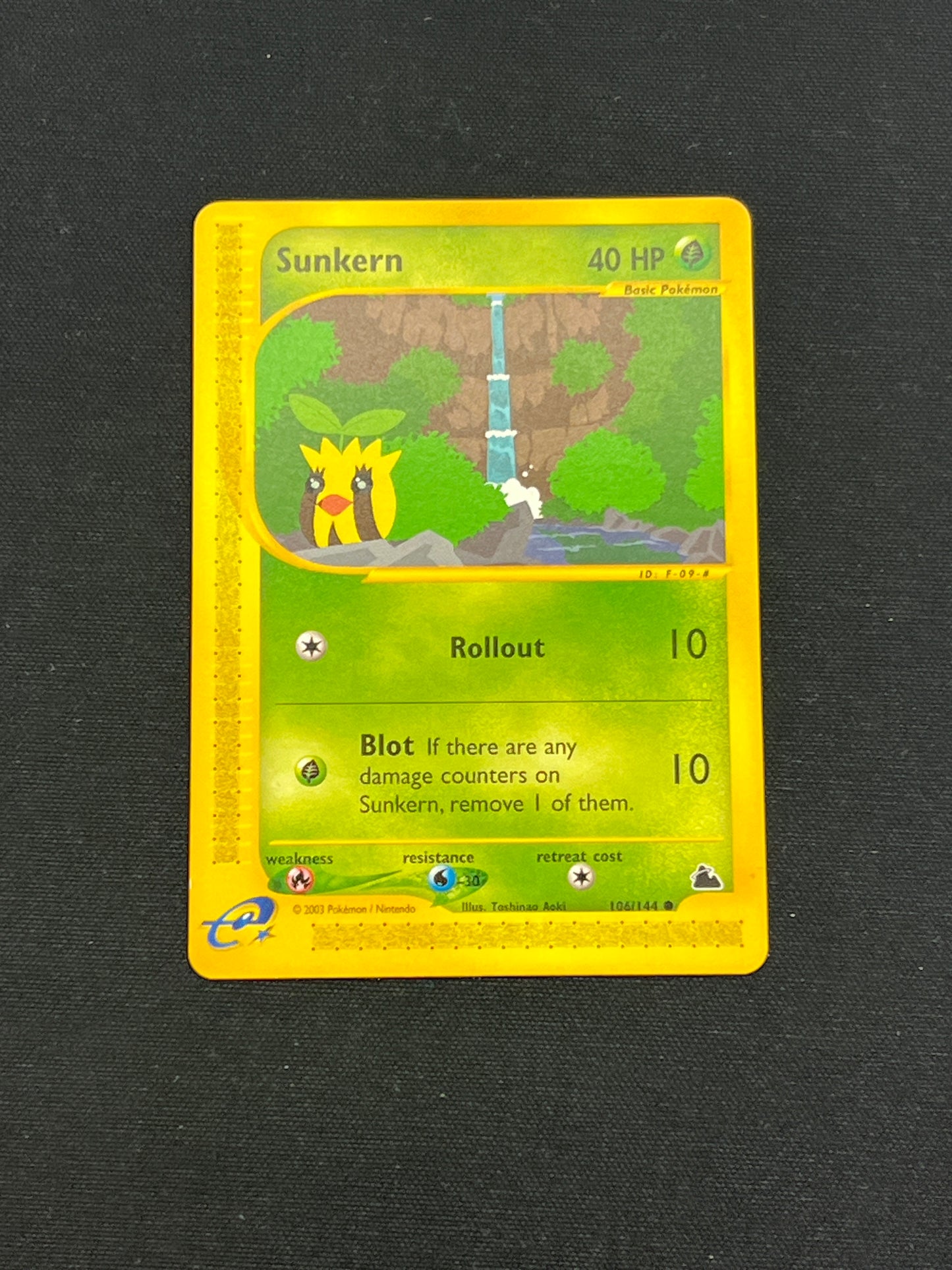 Auction Lot 232: Pokemon Cards Sunkern Common Skyridge Condition Vary