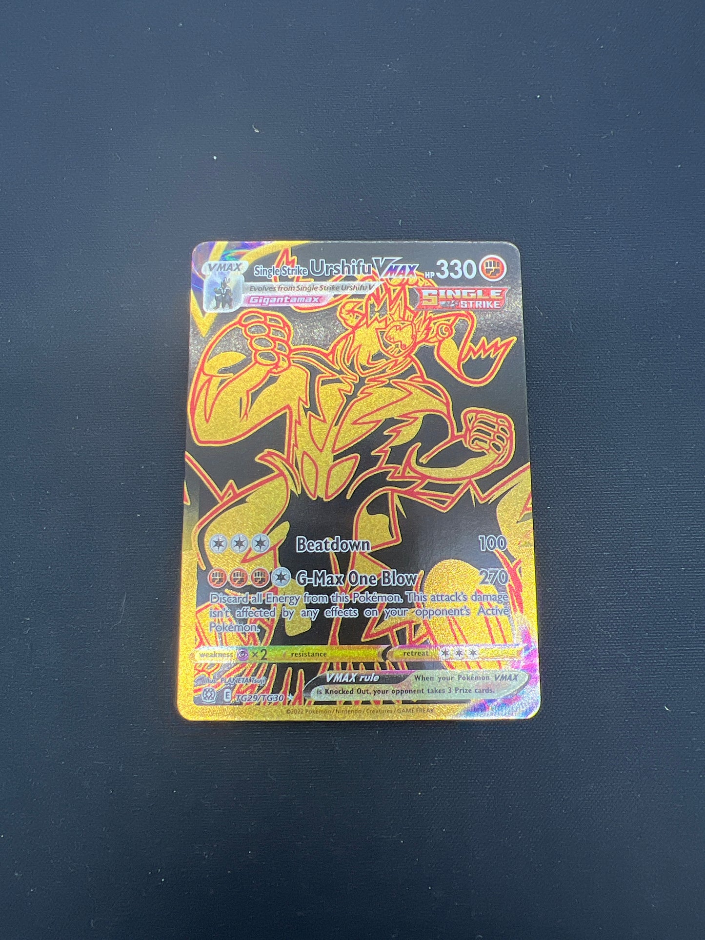 Auction Lot 32: Pokemon Cards Single Strike Urshifu VMAX Trainer Gallery Full art Conditions Vary