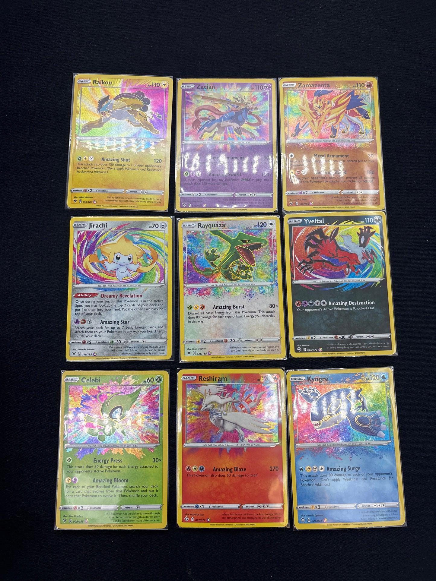 Auction Lot 10: Pokemon Amazing Rare Holos Card Complete Lot Conditions Vary
