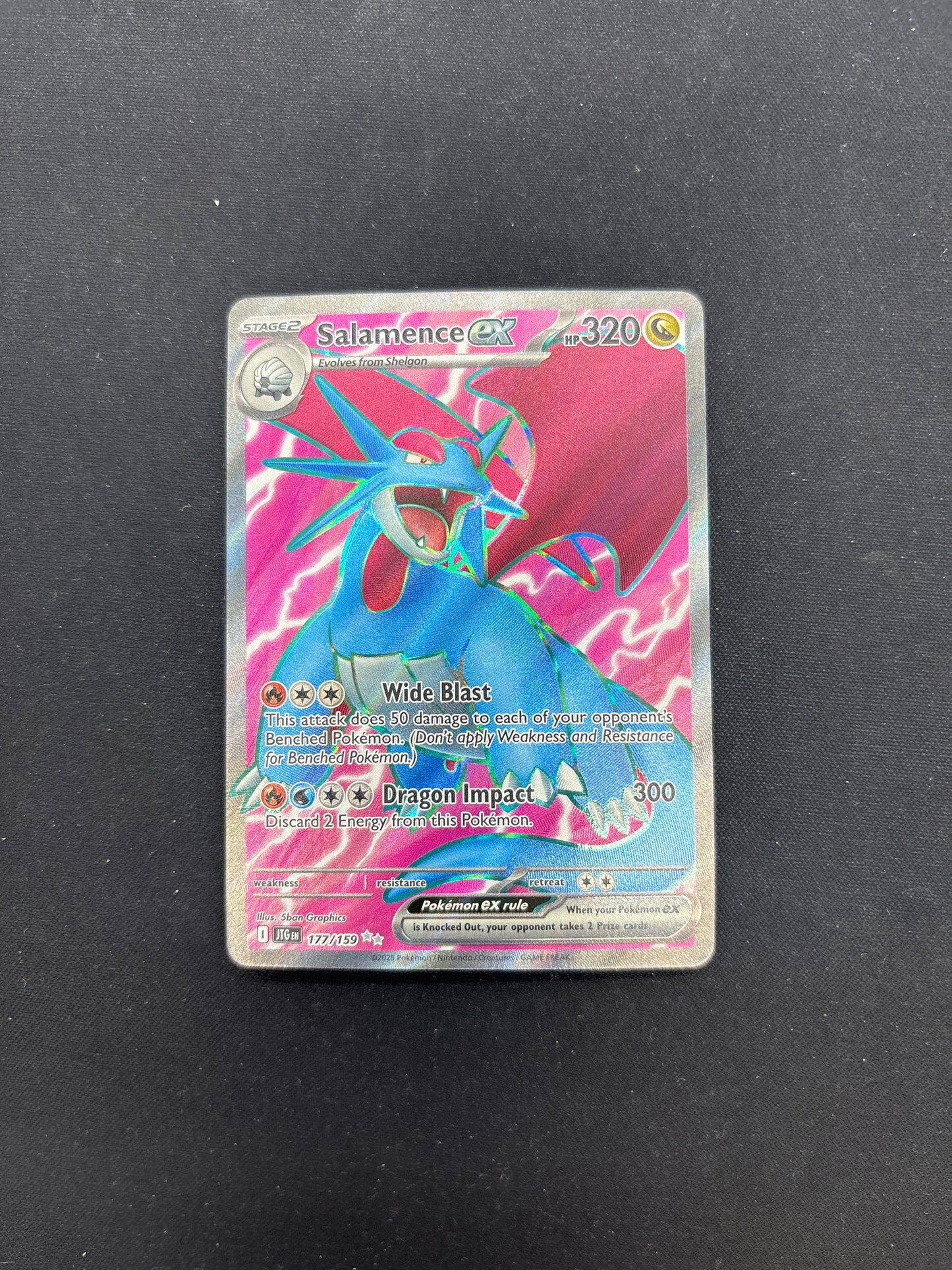 Auction Lot 198: Pokemon Cards Salamence EX Full Art Condition Vary