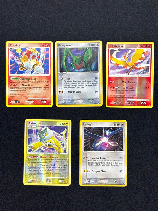 Auction Lot 36 Pokemon Mid Era Legendary Pokemon Reverse Holo and Holo Rare Lot Conditions Vary
