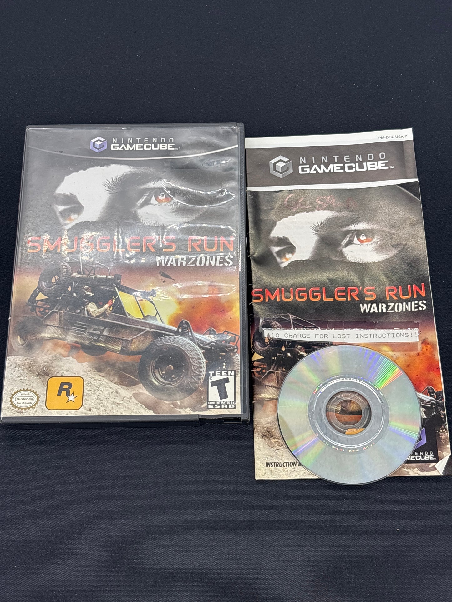 Auction Lot 177: Nintendo Game Cube Smuggler's Run Warzones With Case & Disc