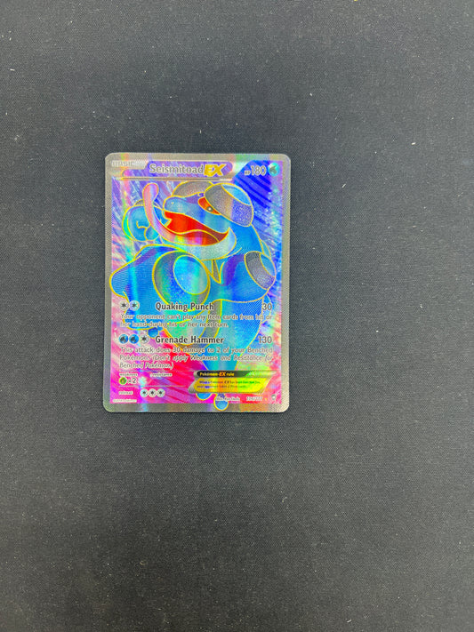 Auction Lot 487: Pokemon Cards Seismitoad EX Full Art Conditions Vary