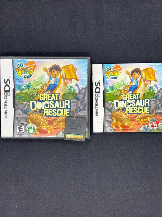 Auction Lot 316: Go Diego Go Great Dinosaur Rescue Video Game Nintendo DS CIB