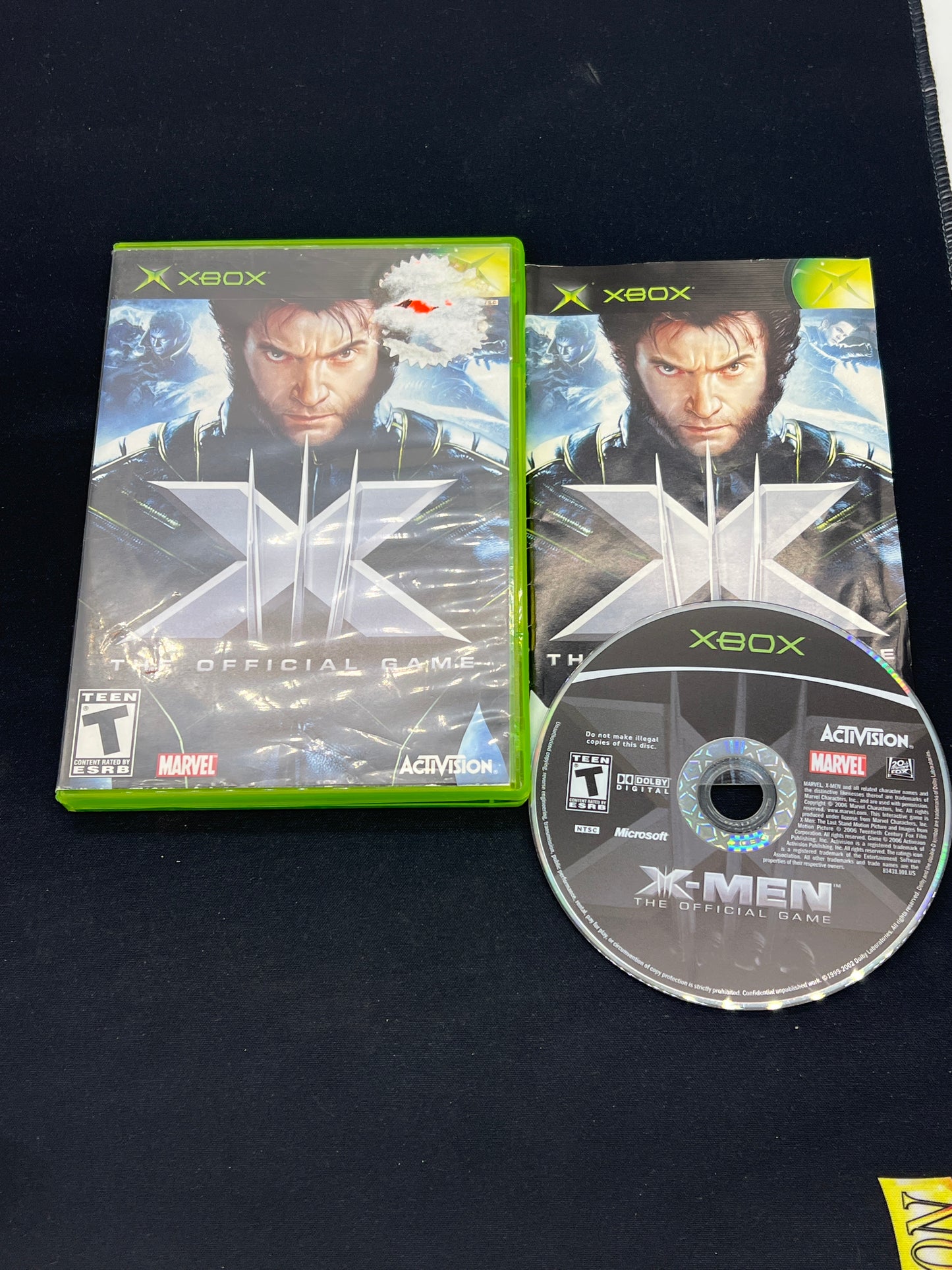 Auction Lot 217: XBOX X-Men The Official Game CIB