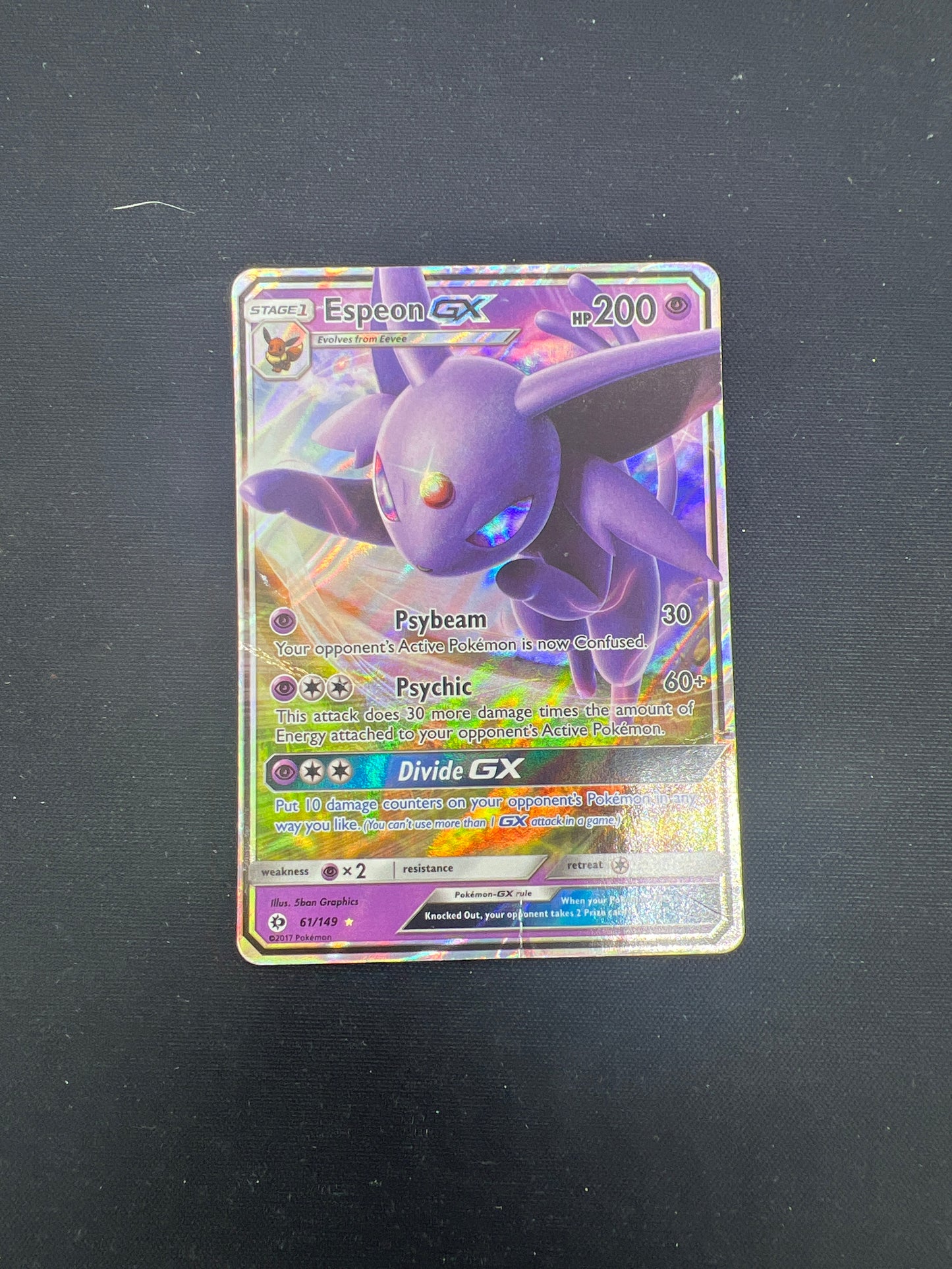 Auction Lot 217: Pokemon Cards Espeon GX Full Art SM Base Conditions Vary