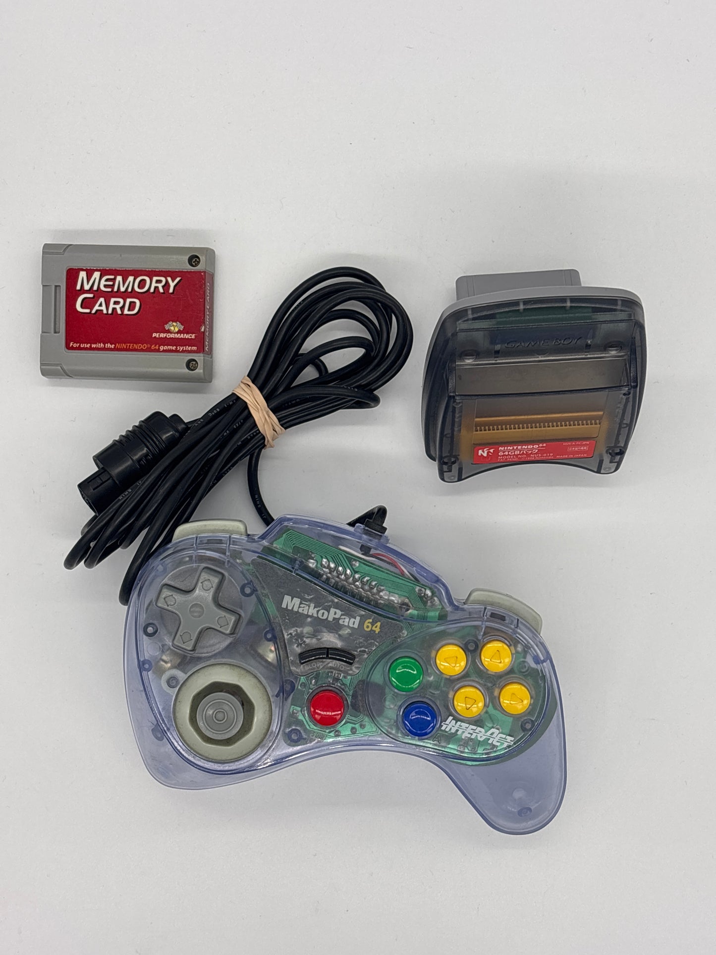 Auction Lot 122: Nintendo 64 Controller and Accesories