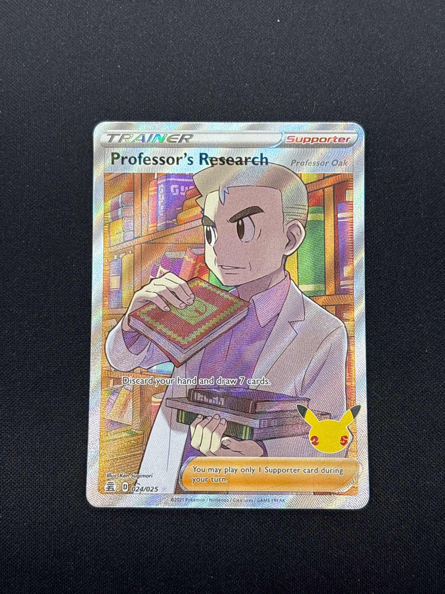 Auction Lot 171: Professor’s Research Full Art Pokemon Celebrations Card Conditions Vary