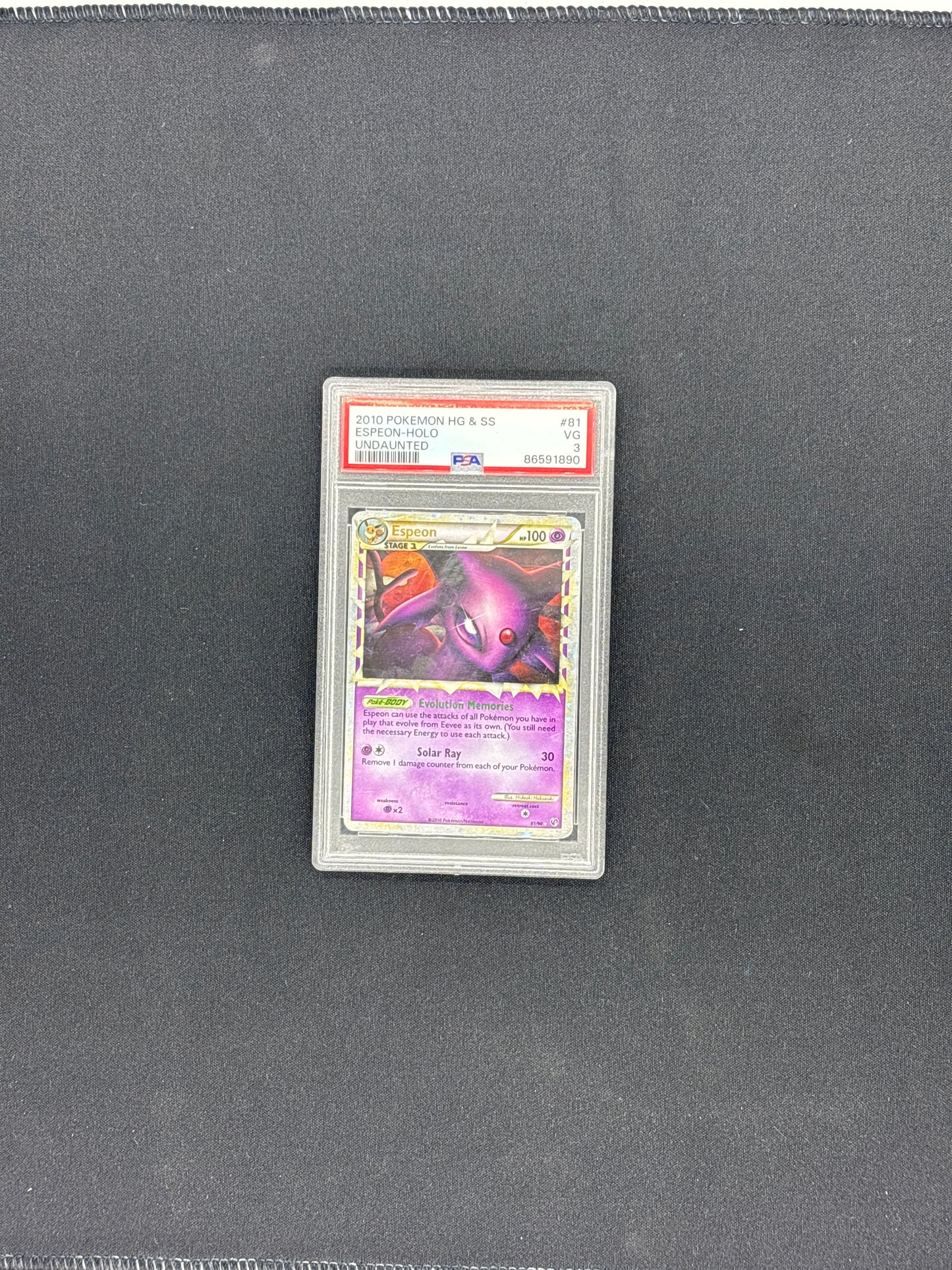 Auction Lot 1: PSA 3 Espeon Prime HGSS Undaunted