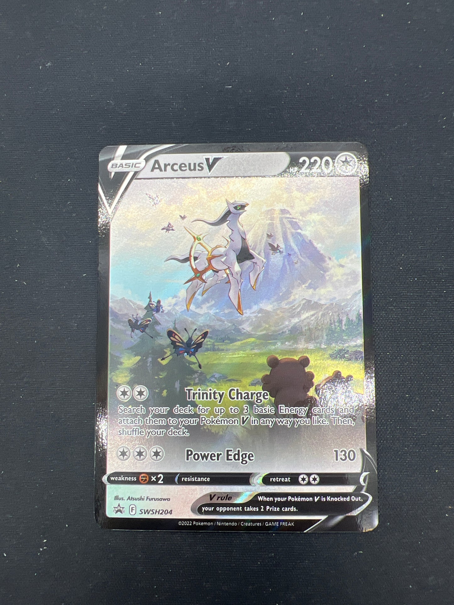Auction Lot 121: Pokemon Cards Arceus VSTAR SWSH Promo Full Art Condition Vary