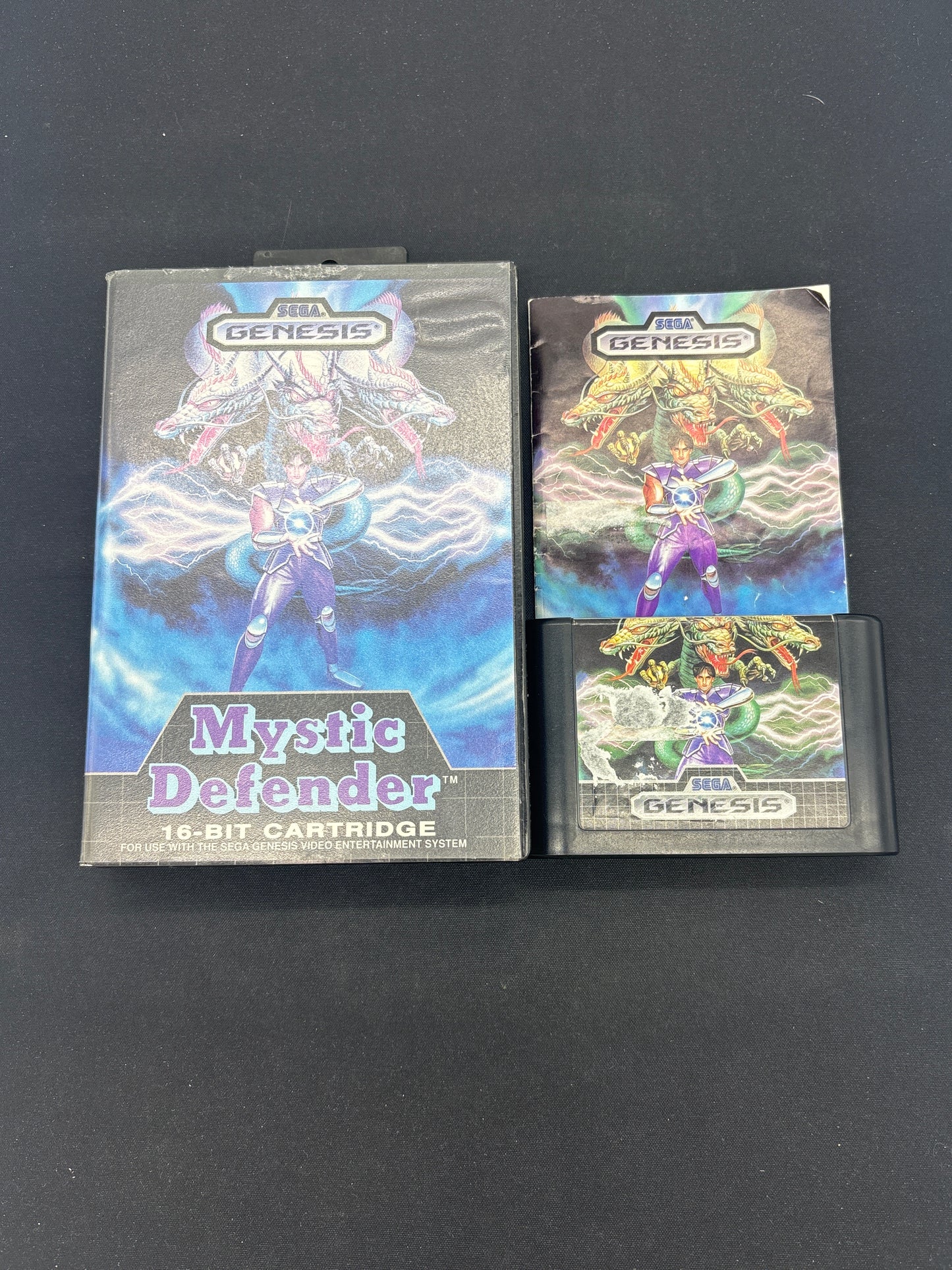 Auction Lot 156: Sega Genesis Video Game Mystic Defender CIB