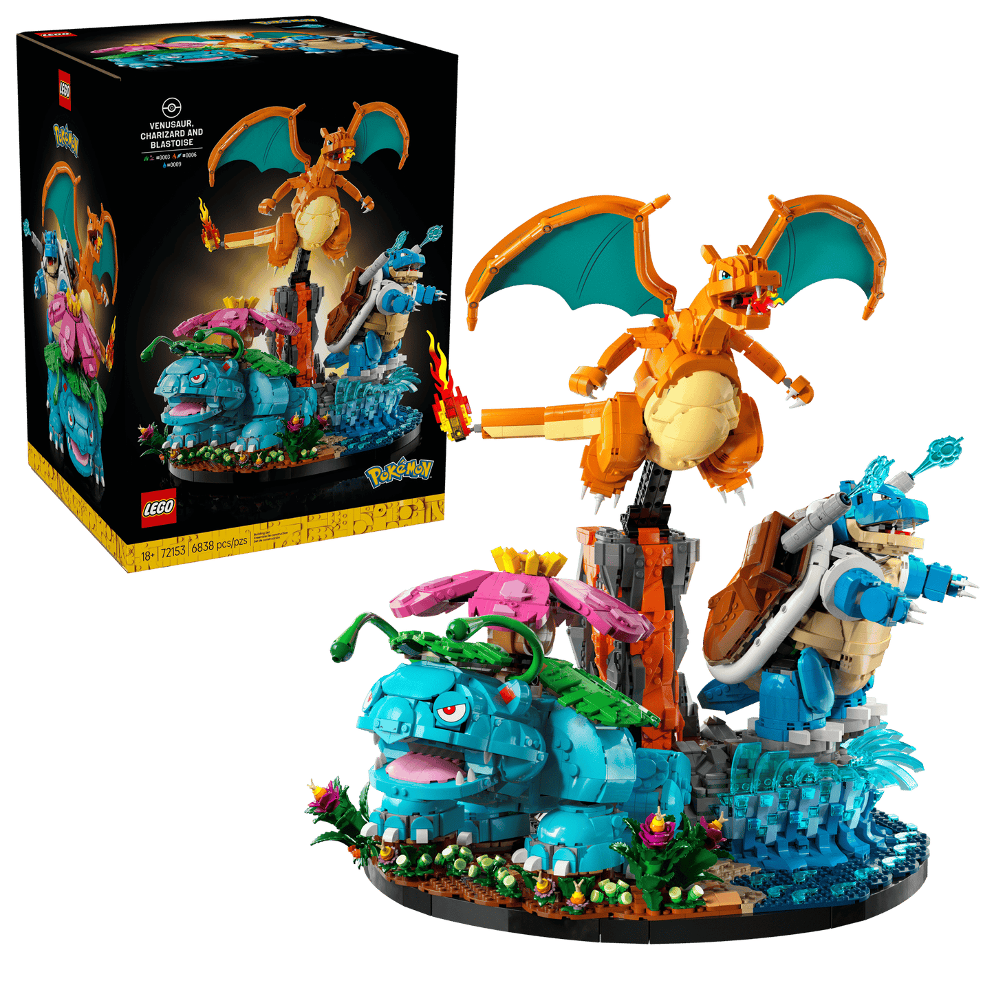 72153 Venusaur Charizard And Blastoise