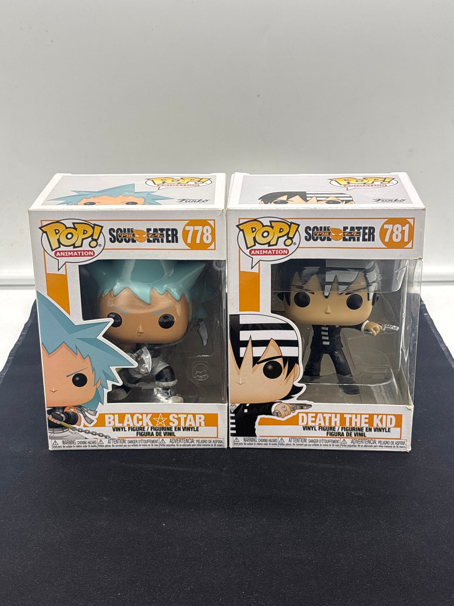 Auction Lot 14: POP Funko Soul Eater Black Star Death The Kid 781 778 Figures