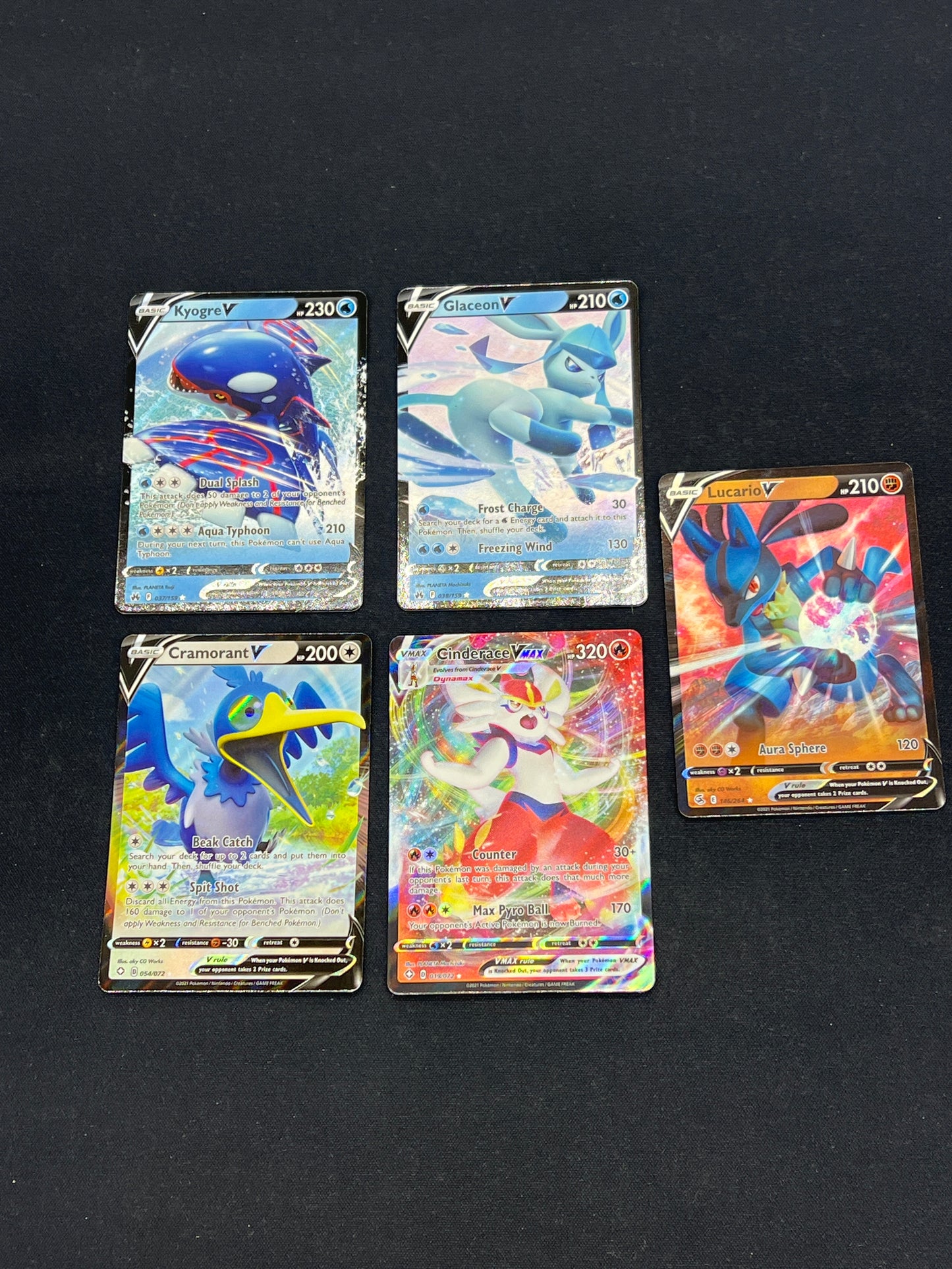 Auction Lot 324: Pokemon Cards Full Art V Lot Conditions Vary