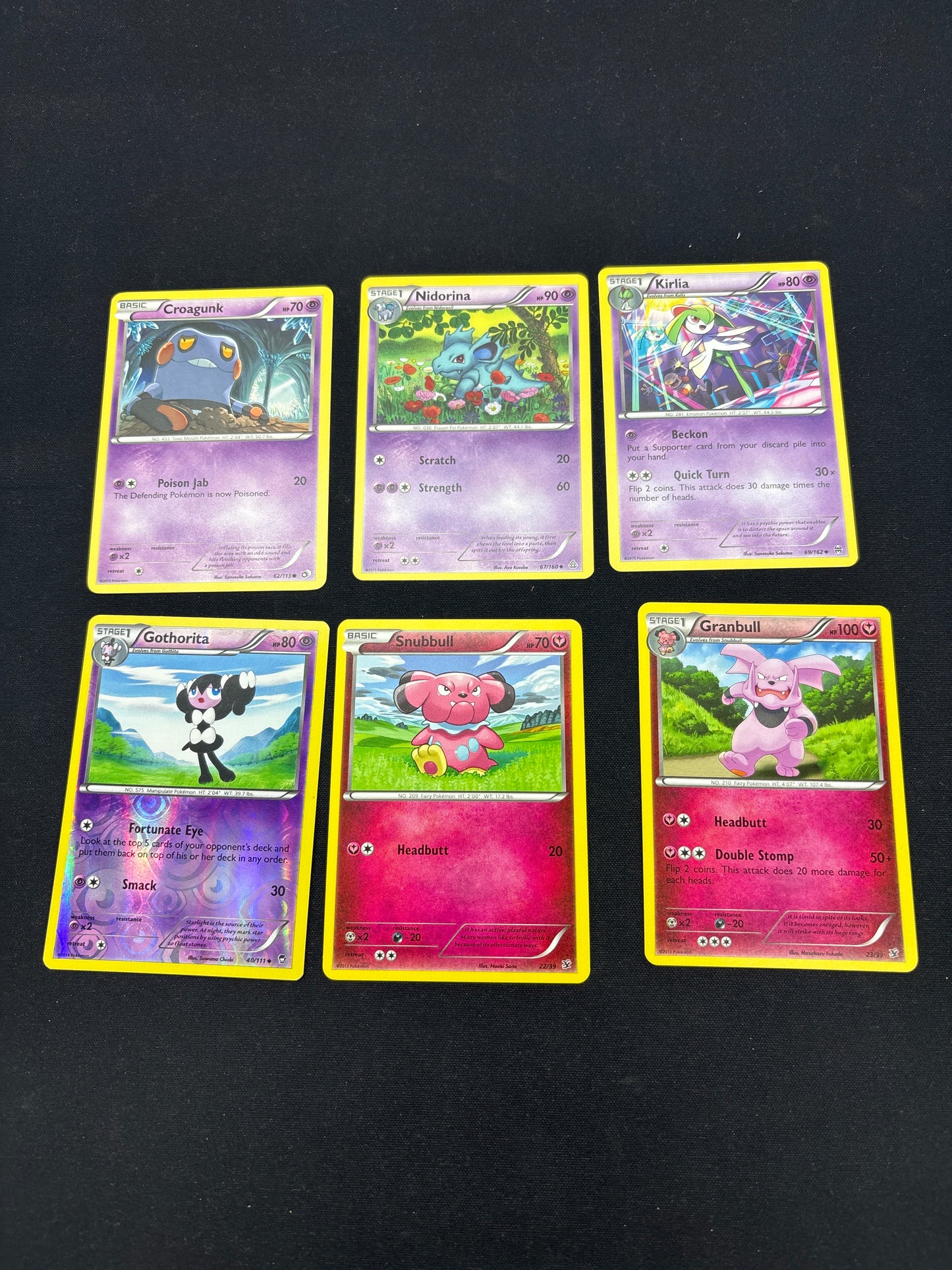 Auction Lot 42: Pokemon Cards Lot of 6 Commons Uncommons Conditions Vary