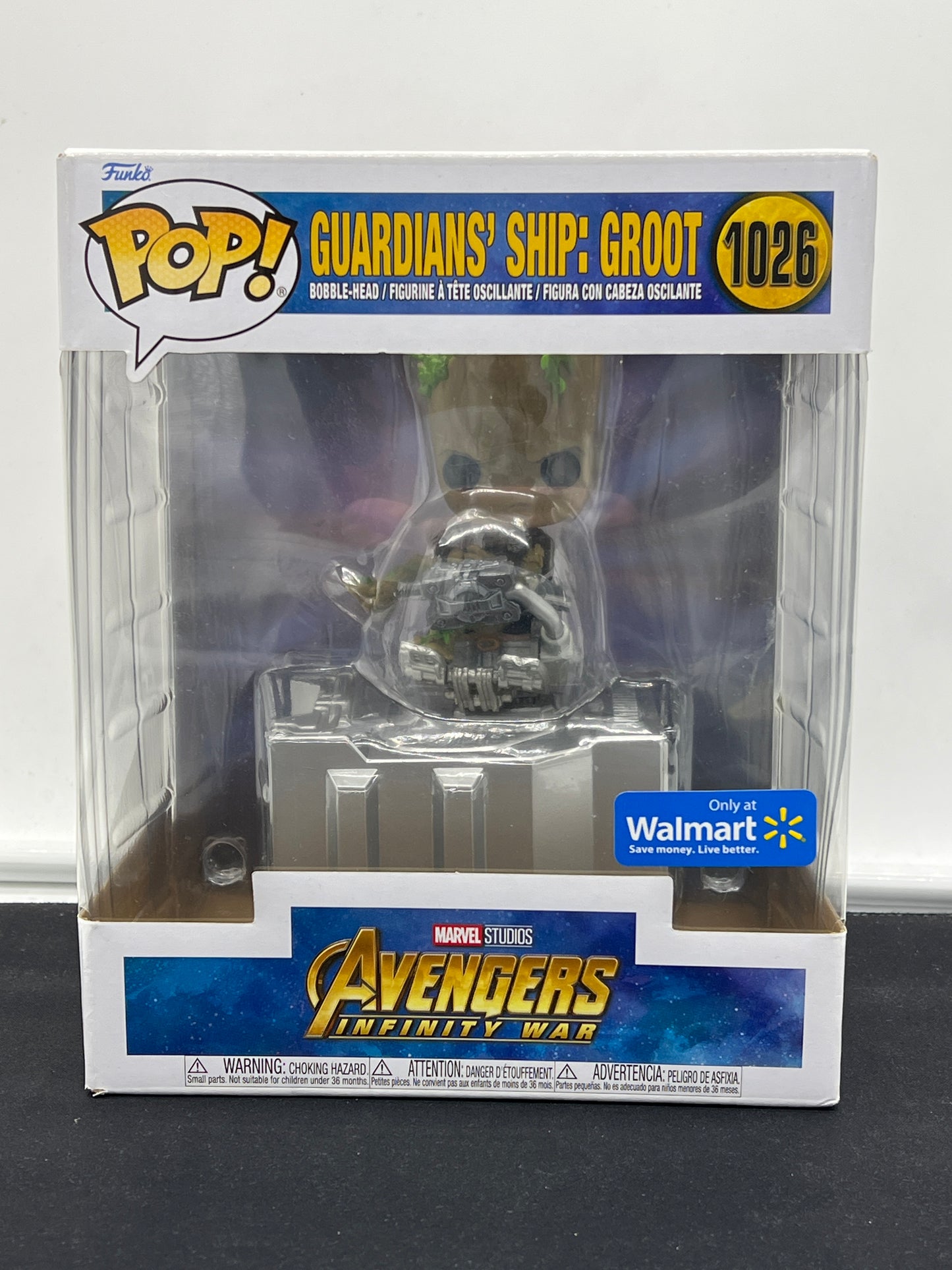 Auction Lot 217: POP Funko Jumbo Avengers Infinity War Guardian Ship Groot 1026 Figure