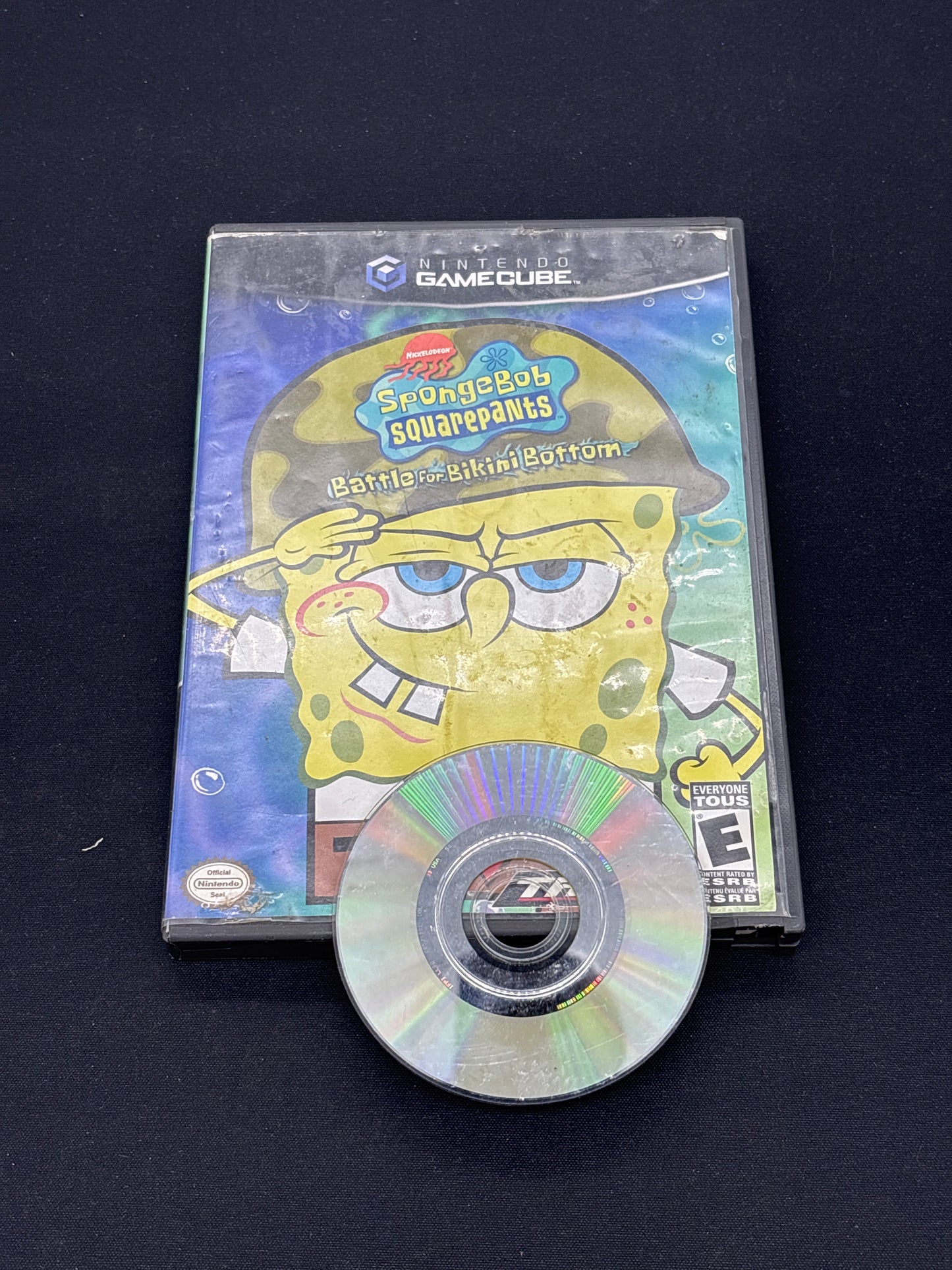 Auction Lot 178: Nintendo GameCube Spongebob Squarepants Battle for Bikini Bottom Complete with Case & Disc