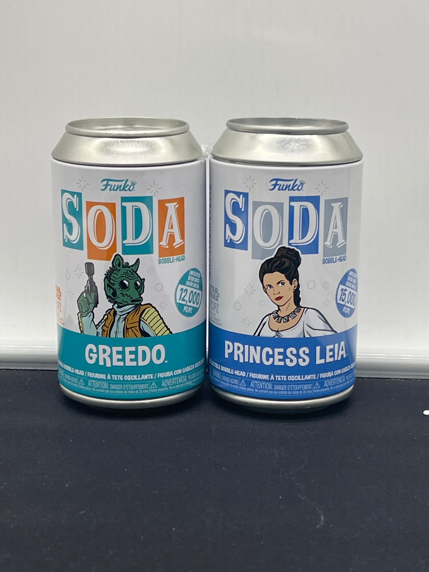 Auction Lot 130: Funko Soda Lot of 2 Greedo & Princess Leia