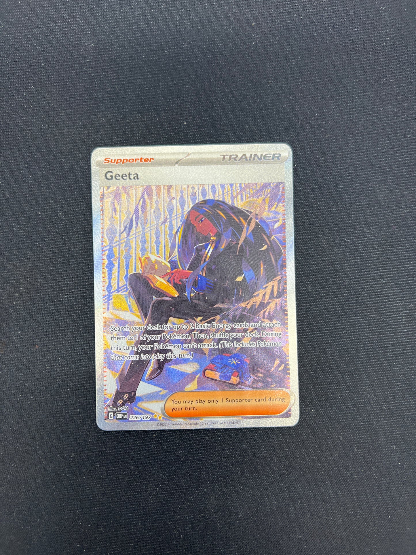 Auction Lot 268: Pokemon Cards Geeta SIR Full Art Conditions Vary