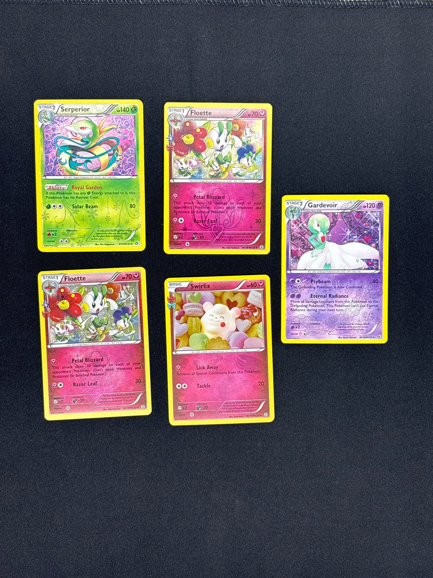 Auction Lot 52: Pokemon Black and White Radiant Collection Holo Uncommon Common Lot Conditons Vary
