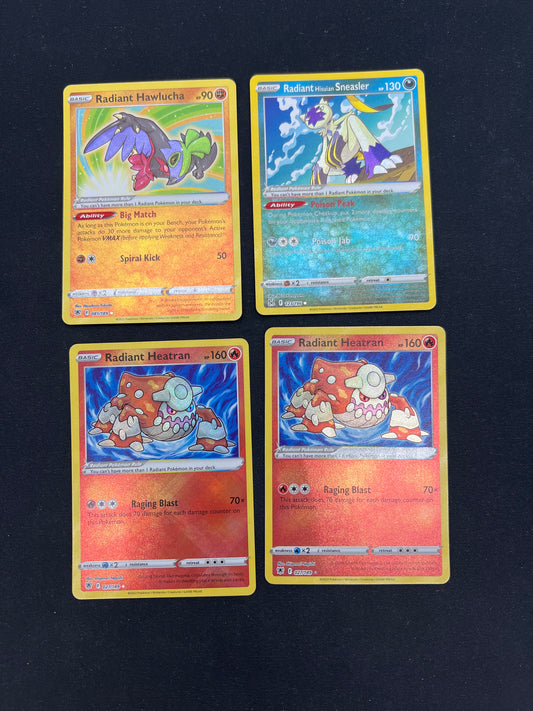 Auction Lot 307: Pokemon Cards Radiant Rare Card Lot Conditions Vary