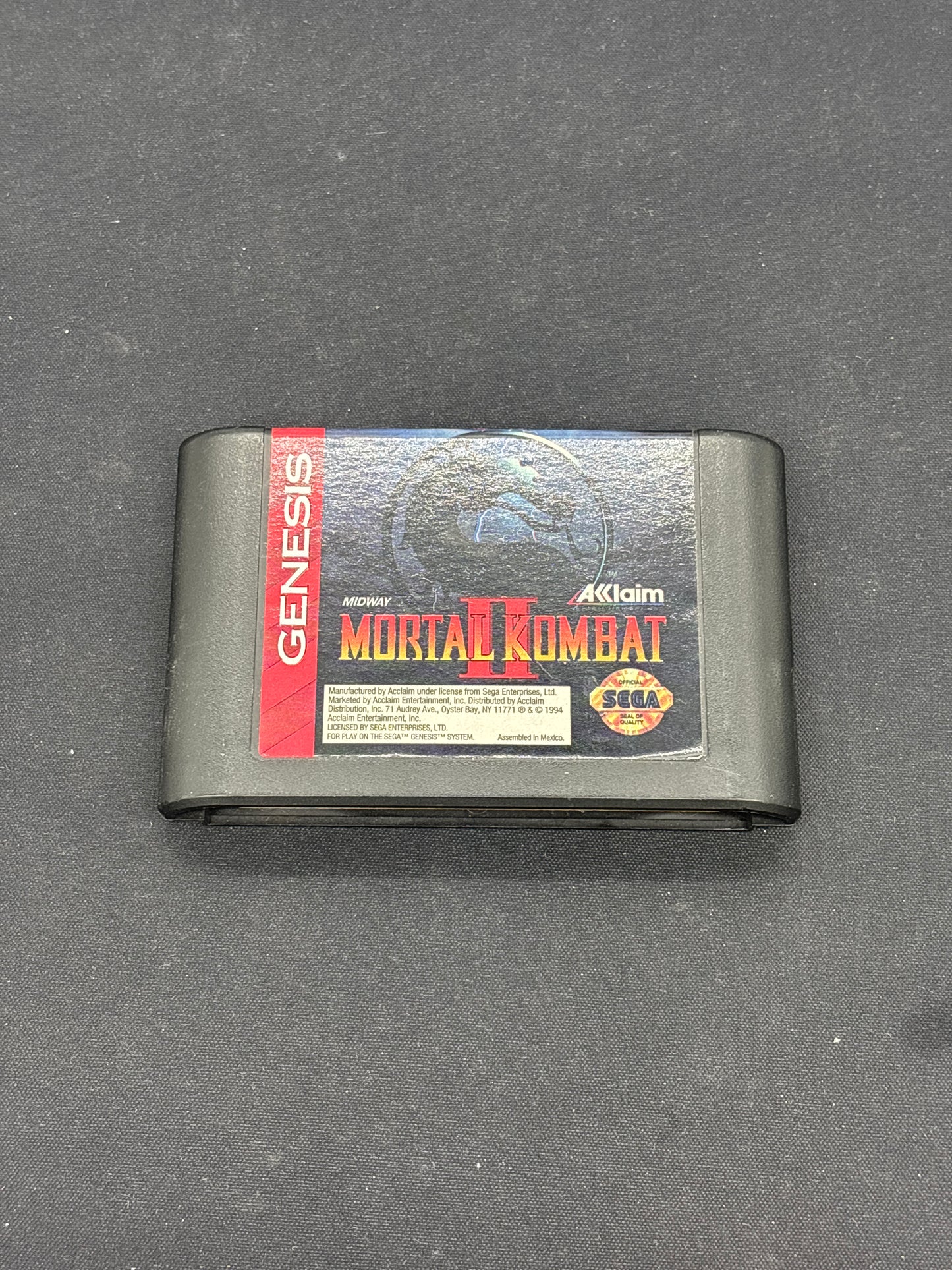 Auction Lot 180: SEGA Genesis Video Game Mortal Kombat II