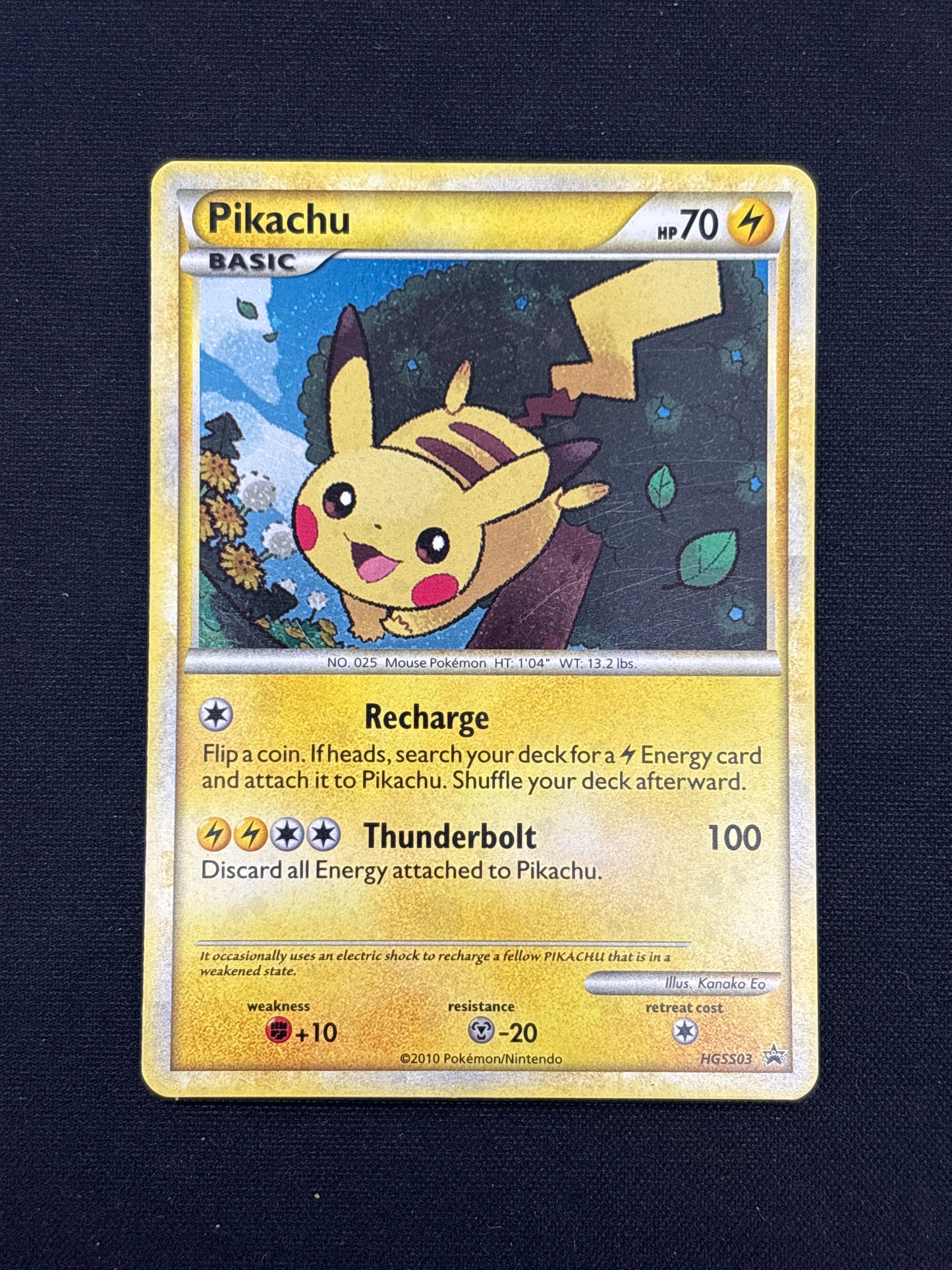 Auction Lot 54: Pokemon Card Pikachu HGSS Promo Conditions Vary