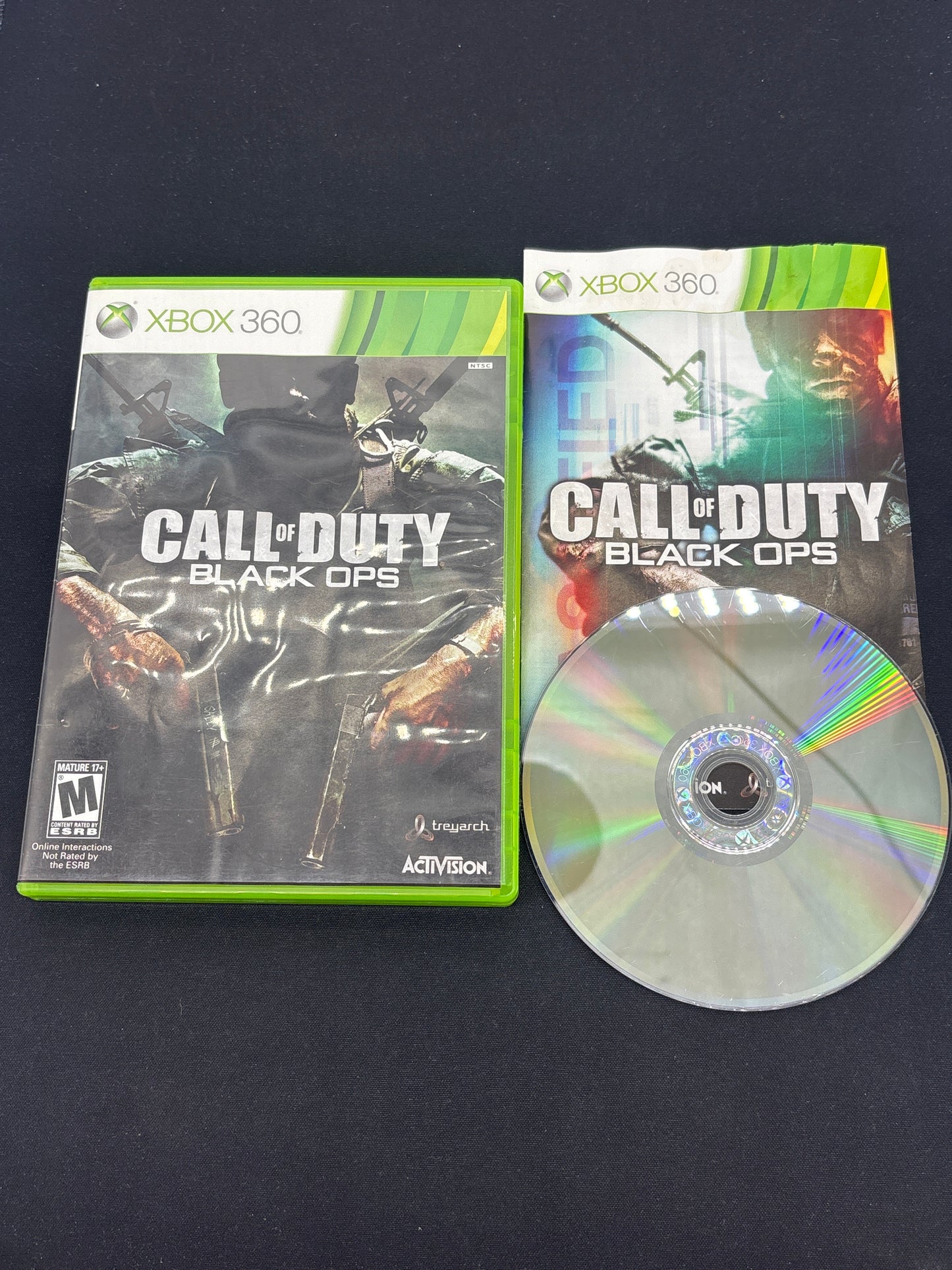 Auction Lot 207: XBOX 360 Video Game Lot of 3 Call of Duty World at War Black Ops