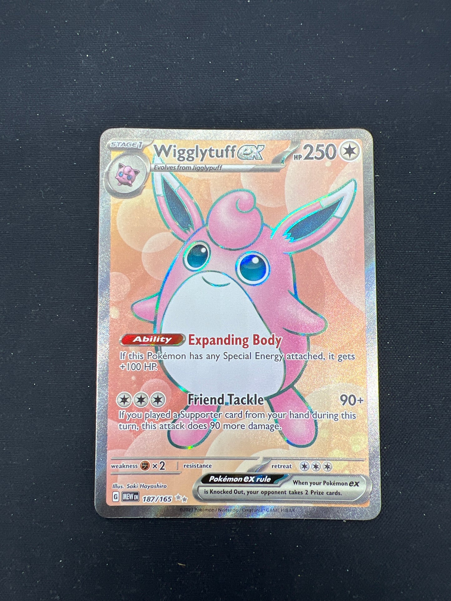 Auction Lot 306: Pokemon Cards Wigglytuff EX Full Art Ultra Rare SV 151 Condition Vary