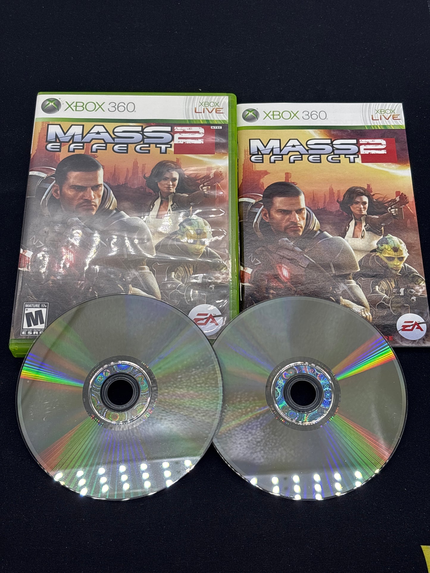 Auction Lot 108: XBOX 360 2 Game Lot Mass Effect 2 with Case & Disc