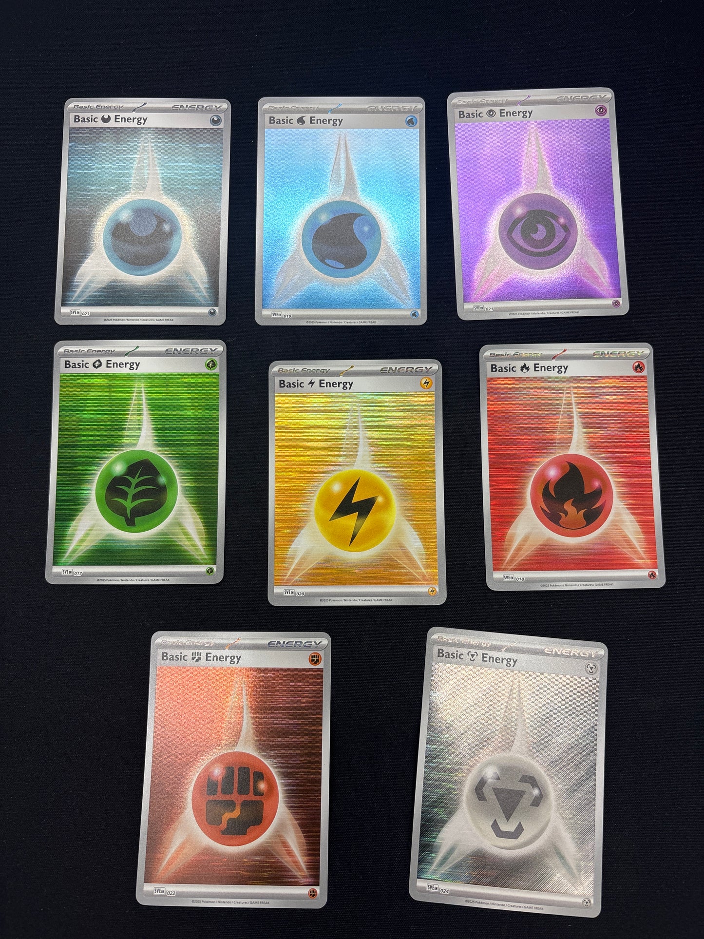 Auction Lot 224: Pokemon Cards SV Era Holo Energy Lot 2 Conditions Vary