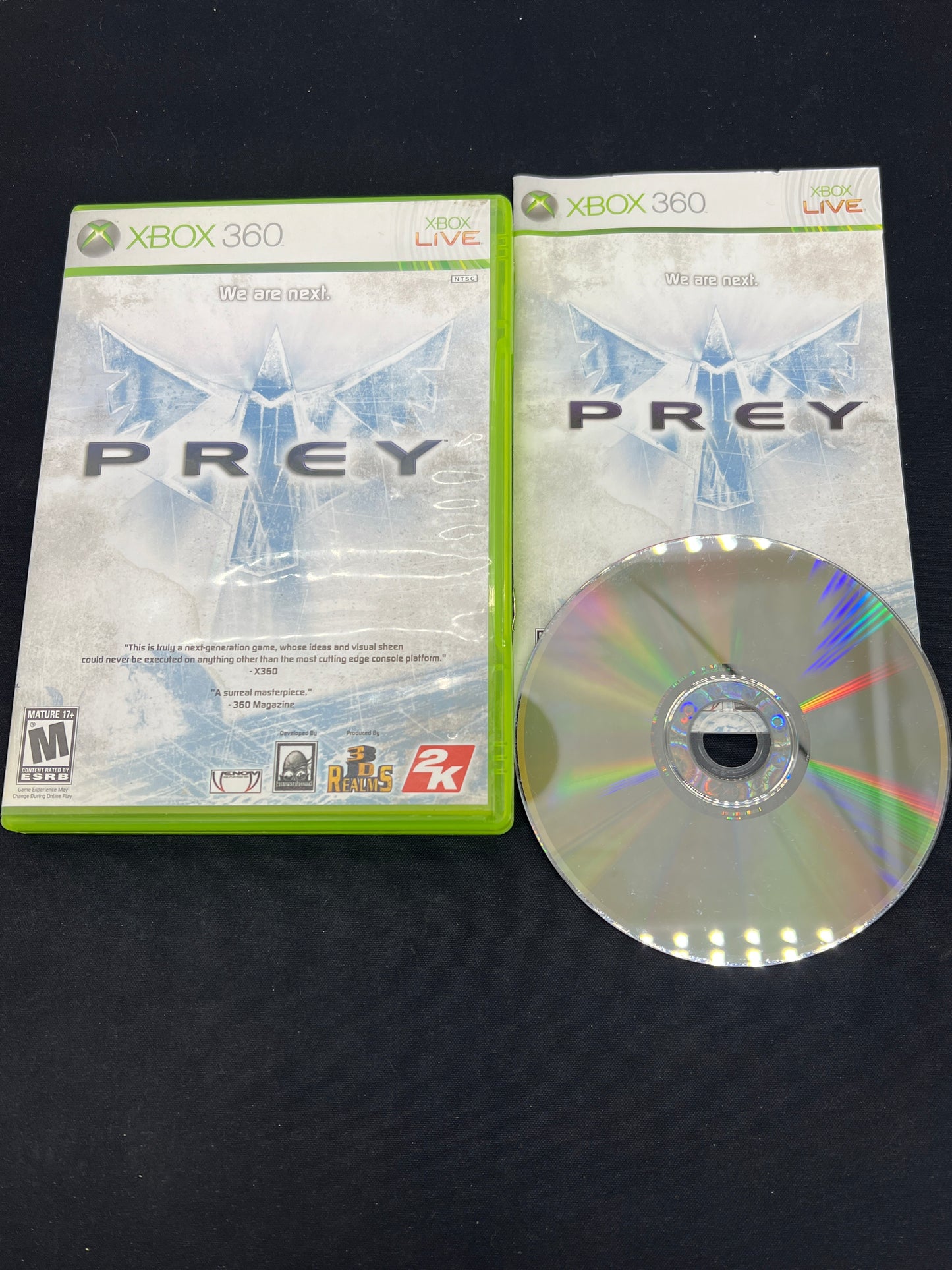 Auction Lot 140: XBOX 360 Video Game Prey CIB