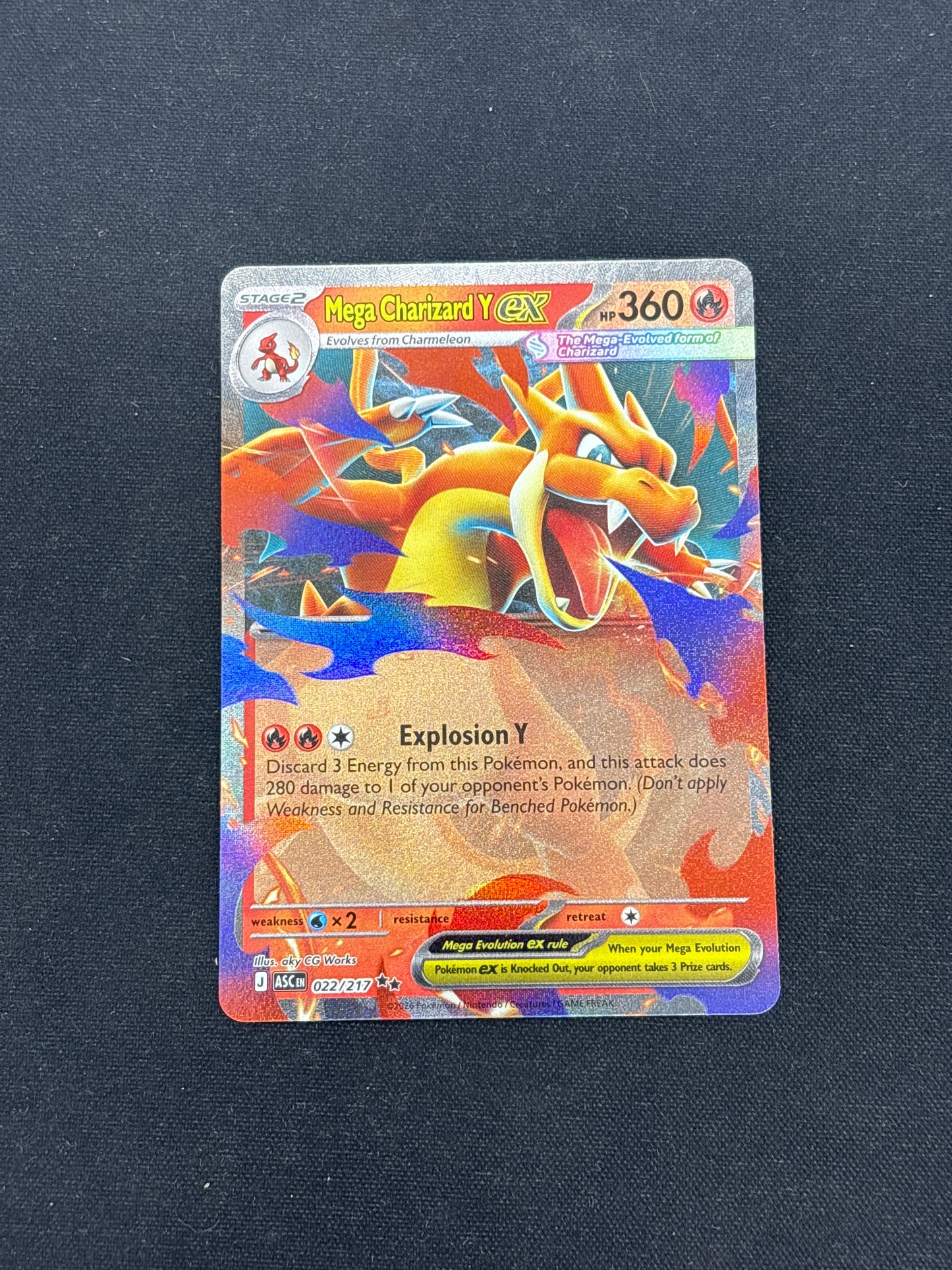 Auction Lot 41: Pokemon Cards Mega Charizard Y EX ASC Double Rare Condition Vary