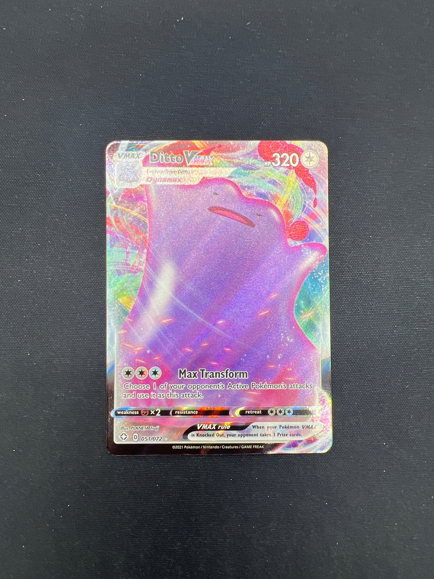 Auction Lot 217: Pokemon Cards Ditto VMAX Shining Fates Conditions Vary