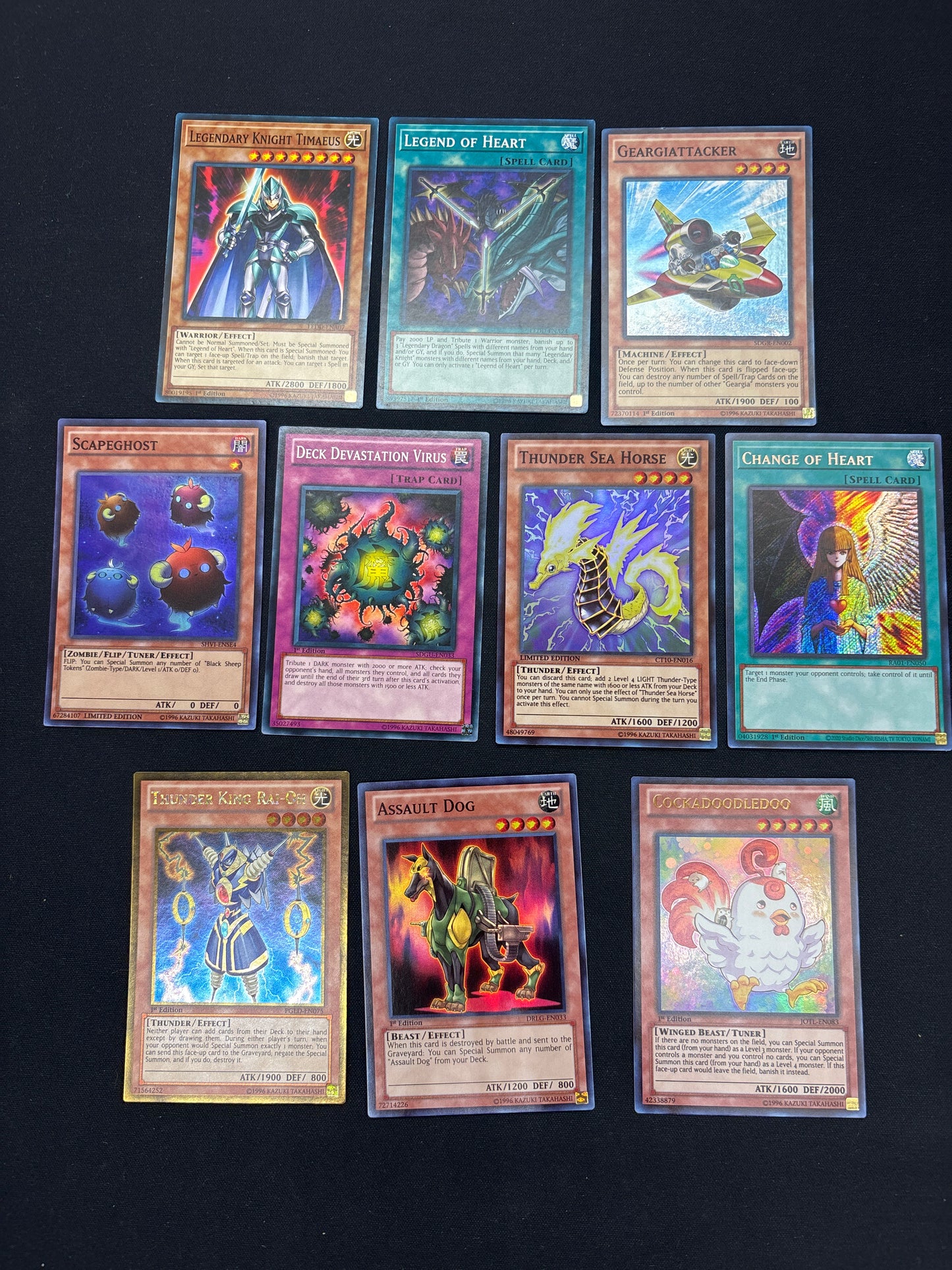 Auction Lot 86: Yugioh Holo Card Lot 2 Conditions Vary