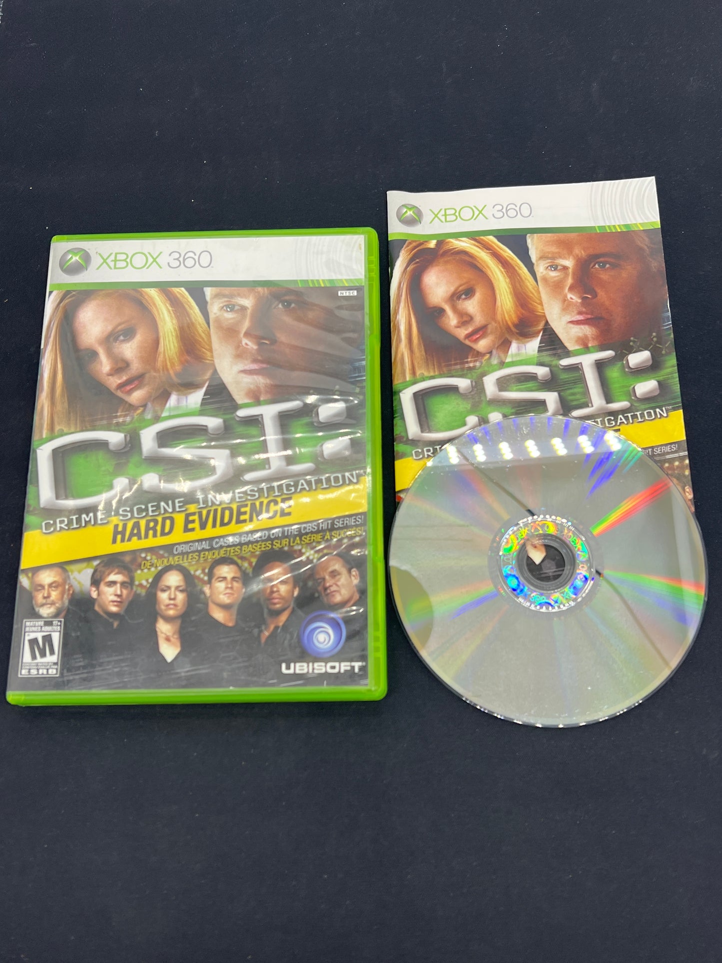 Auction Lot 160: XBOX 360 Video Game CSI Hard Evidence CIB