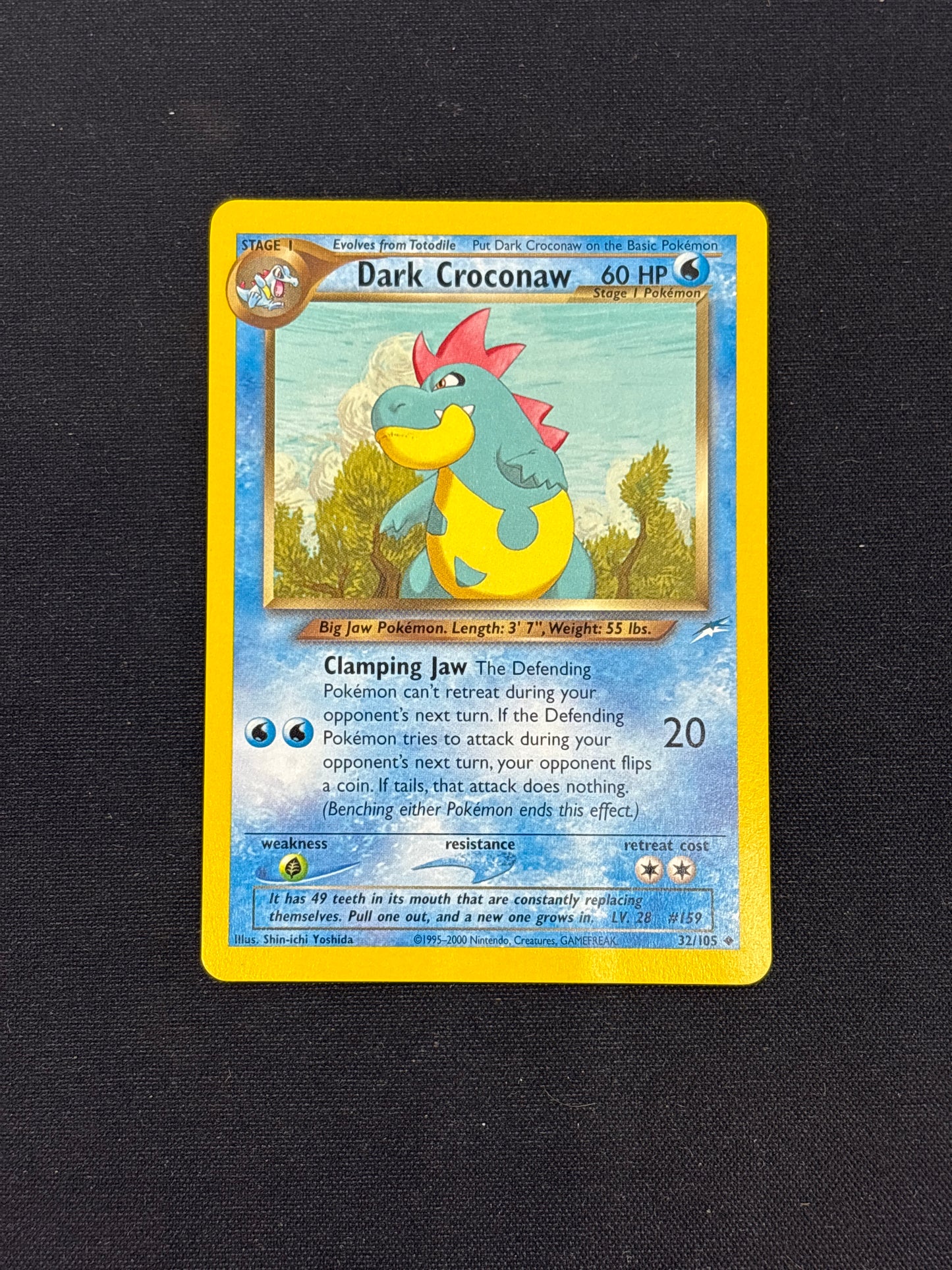 Auction Lot 145: Dark Croconaw Pokemon Neo Destiny Card Conditions Vary