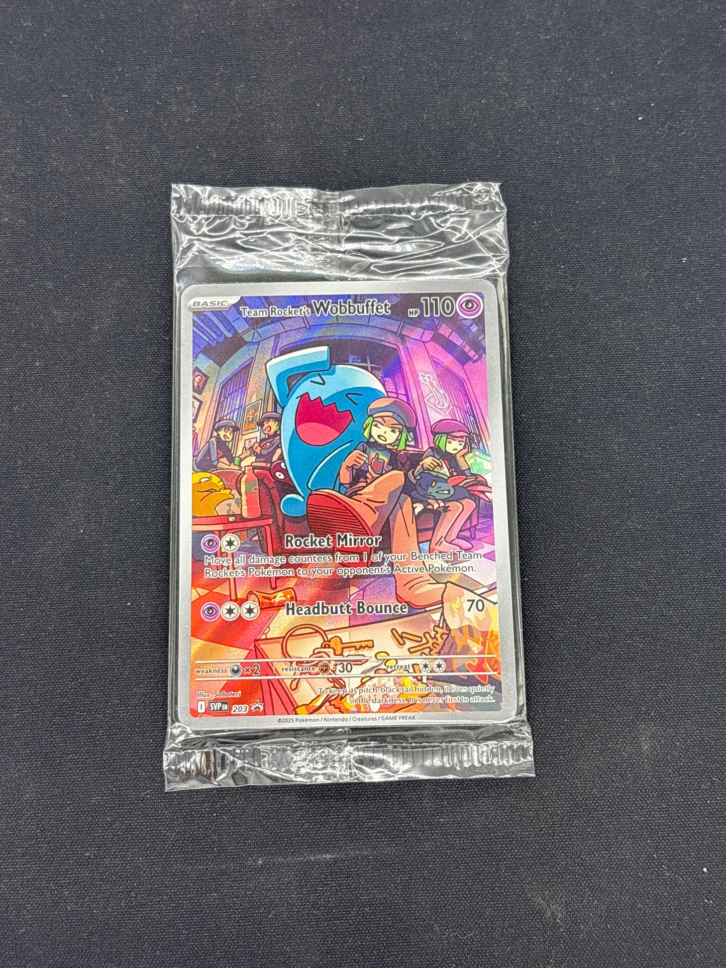 Auction Lot 9: Team Rocket Wobuffet Pokemon Destined Rivals ETB Promo Sealed