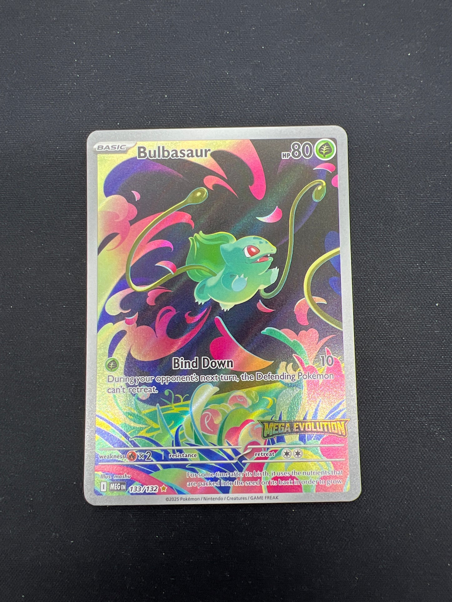 Auction Lot 264: Pokemon Cards Bulbasaur Mega Evolutions Stamped Box Topper Condtions Vary