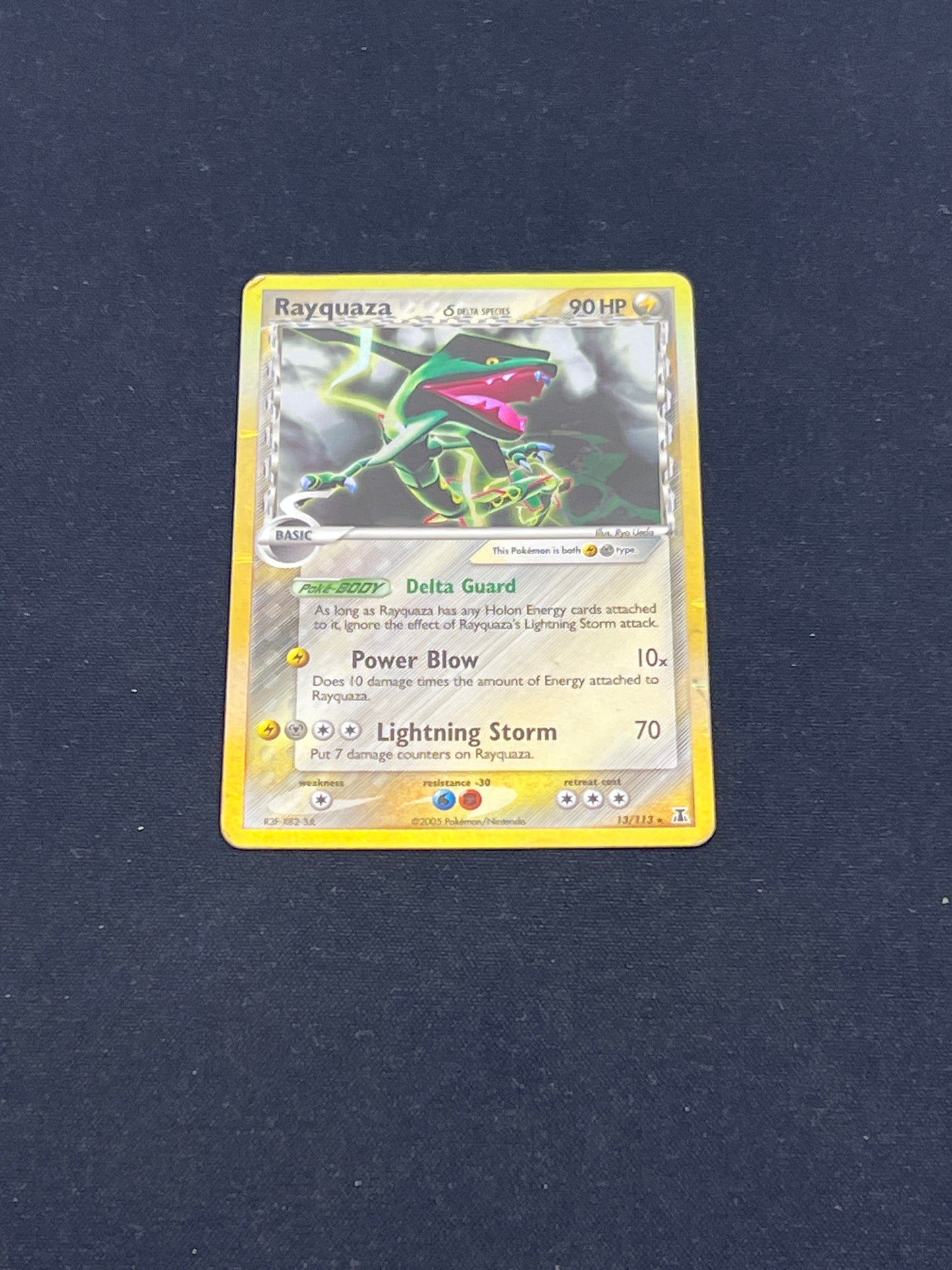 Auction Lot 242: Pokemon Cards Rayquaza Delta Species Holo Condition Vary