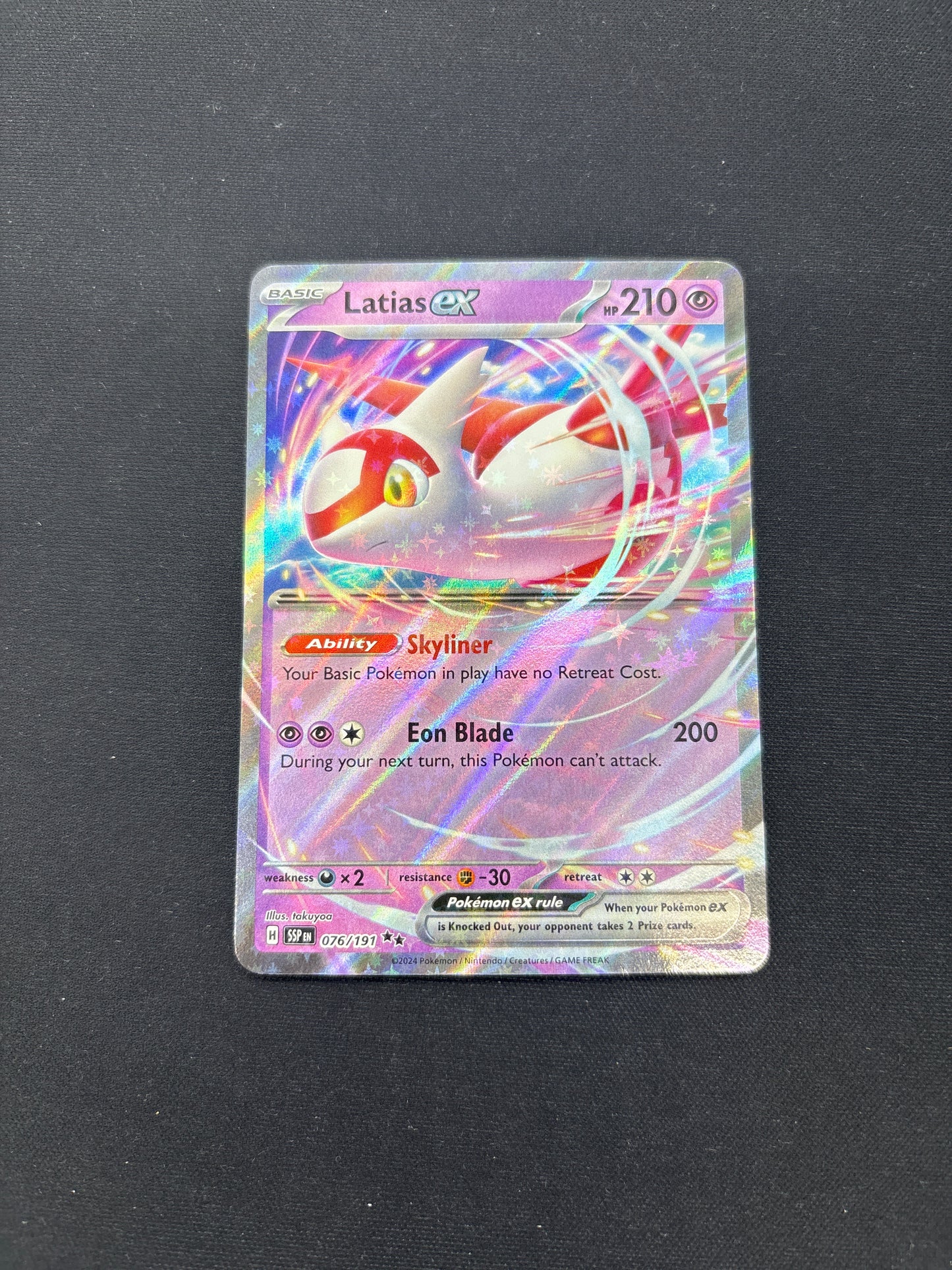 Auction Lot 254: Pokemon Cards Latias EX Surging Sparks Conditions Vary
