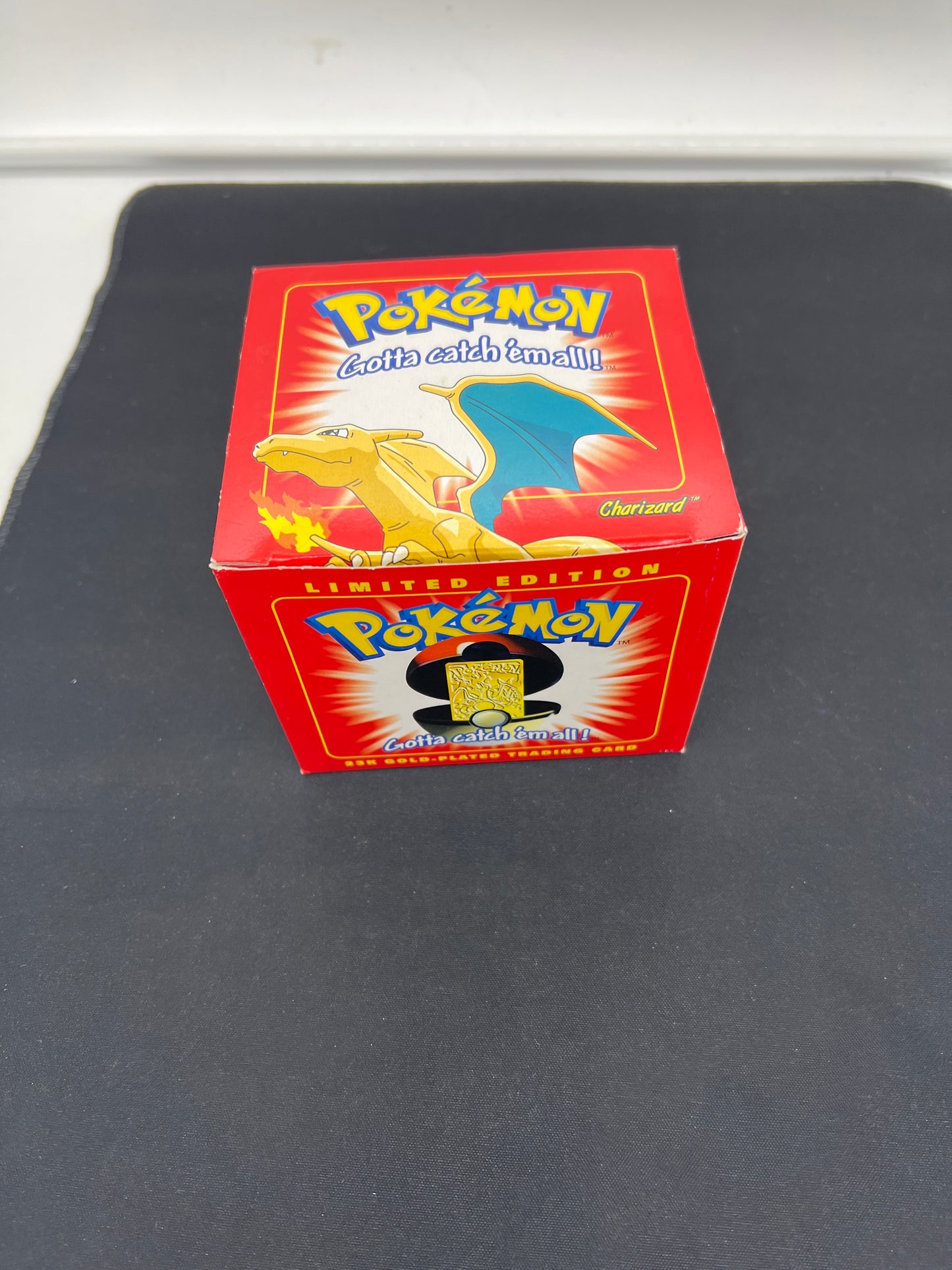 Auction Lot 7: Pokemon 23K Gold Plated Charizard With Box Sealed